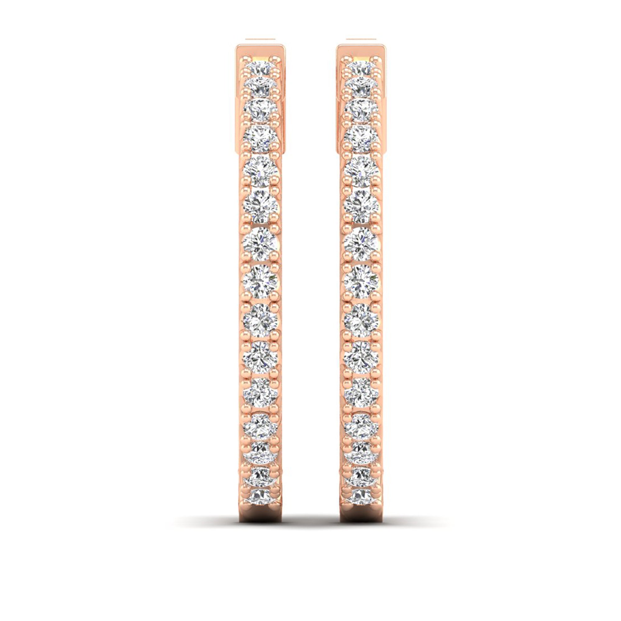 Lab Grown Diamond Hoop Earrings 2.0 Carat
