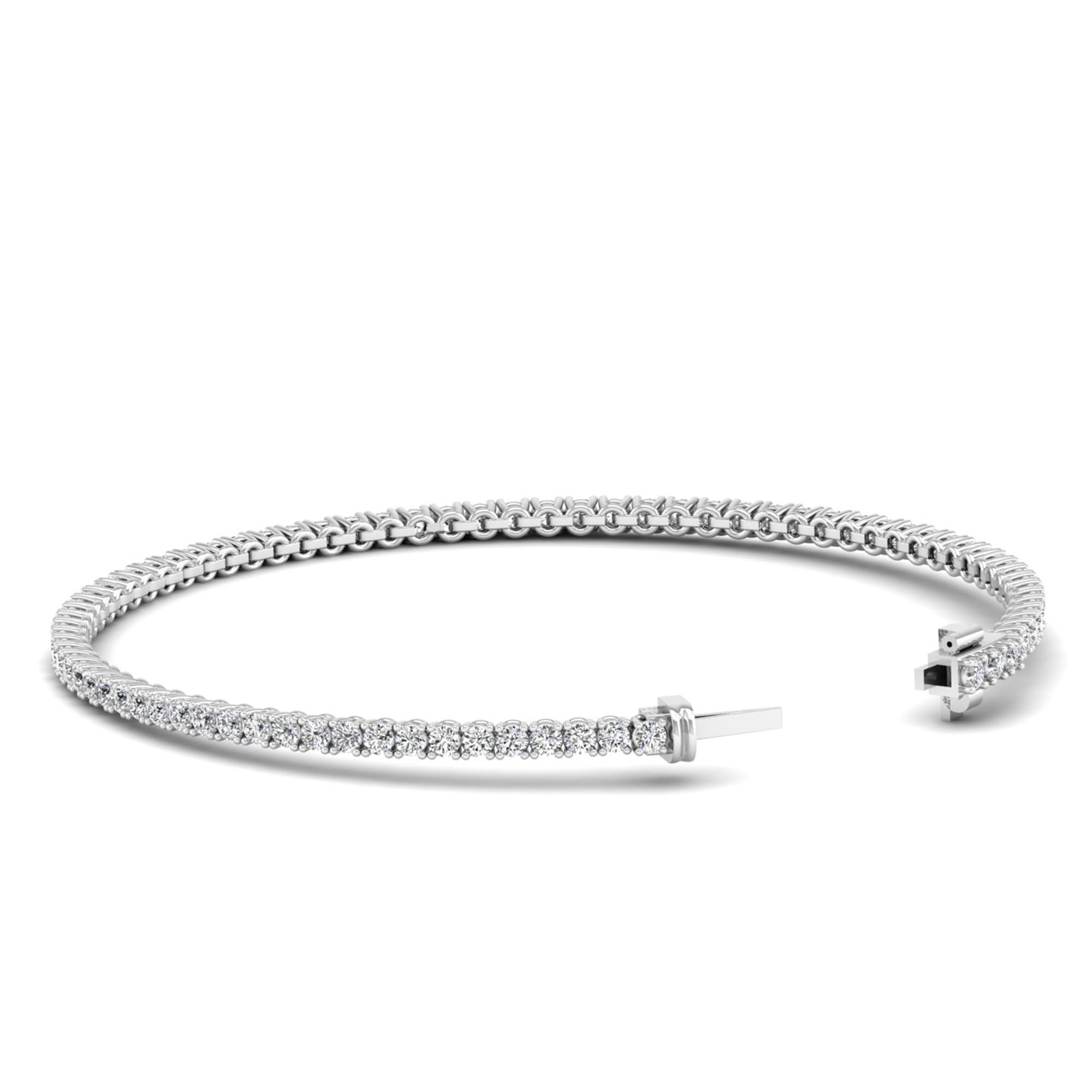 Lab Grown Diamond Tennis Bracelet – Round Cut 3.0 Carat