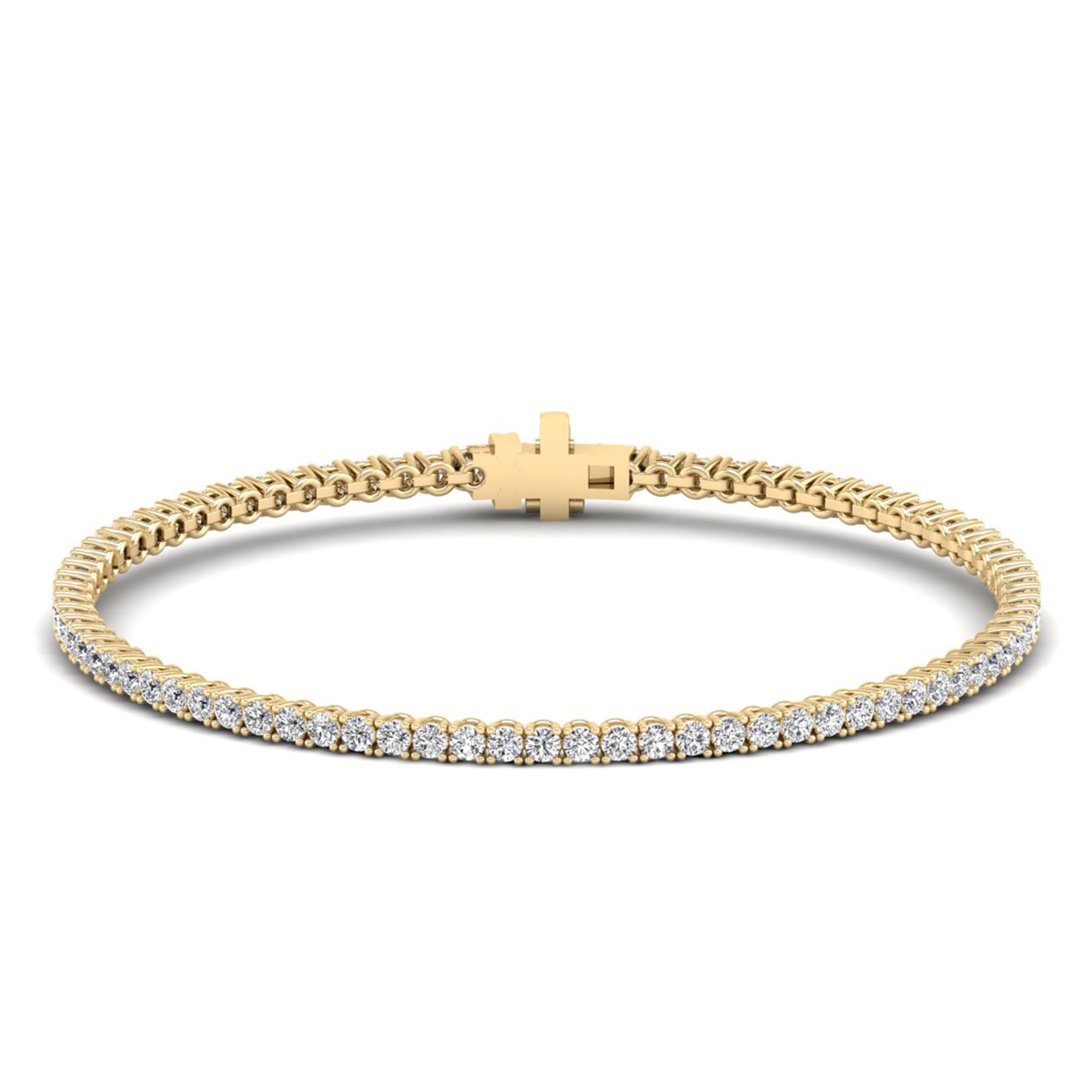 Lab Grown Diamond Tennis Bracelet – Round Cut 3.0 Carat