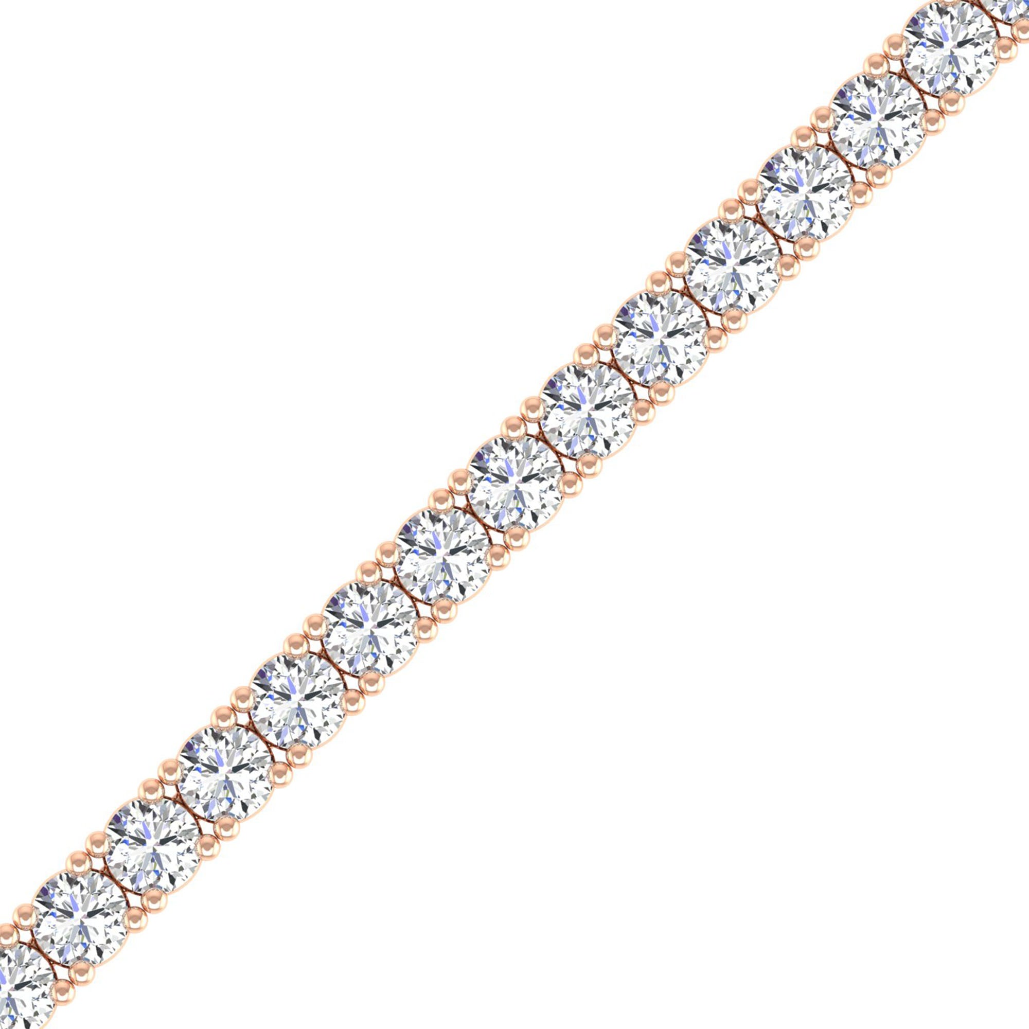 Lab Grown Diamond Tennis Bracelet – Round Cut 5.0 Carat