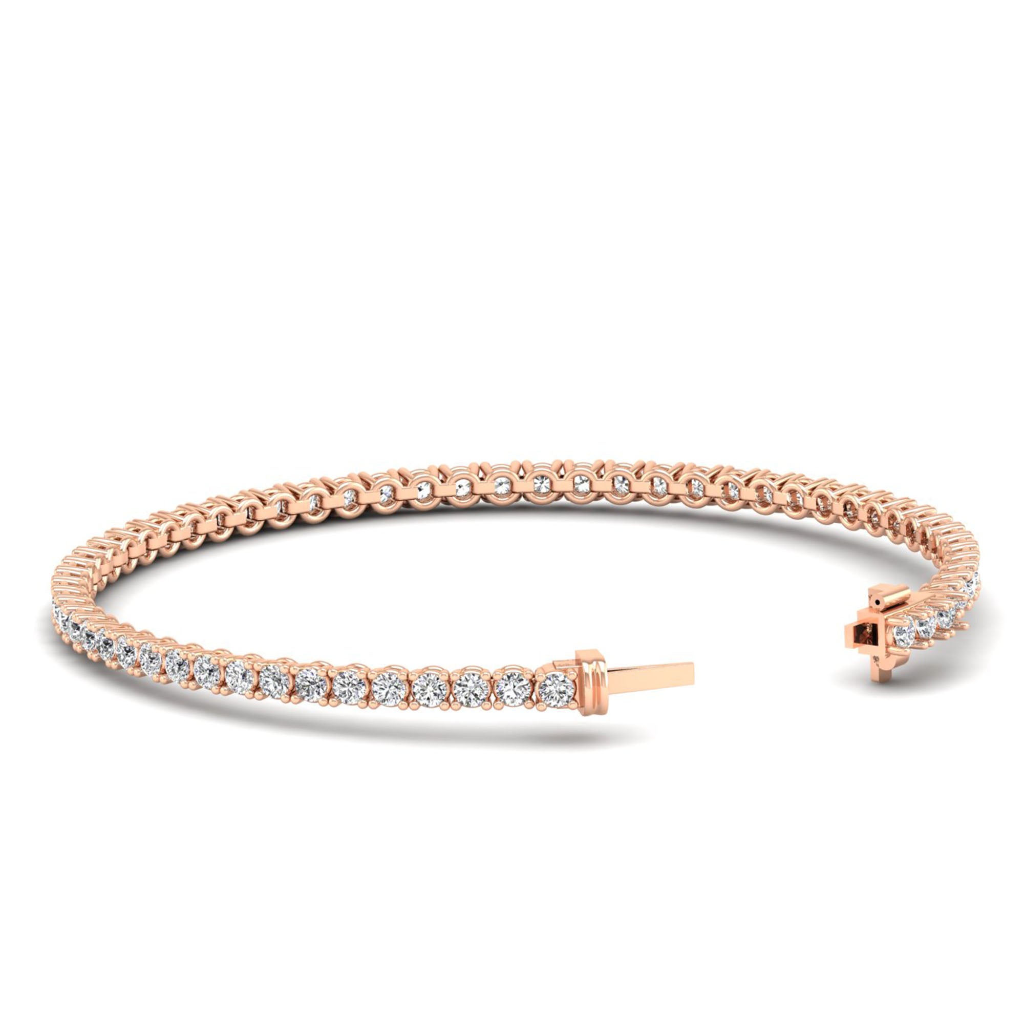 Lab Grown Diamond Tennis Bracelet – Round Cut 5.0 Carat