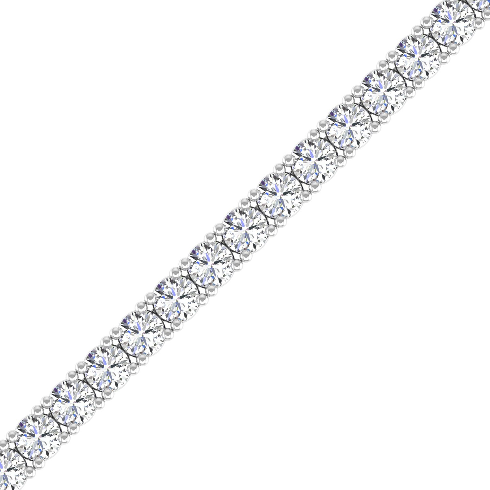 Lab Grown Diamond Tennis Bracelet – Round Cut 5.0 Carat