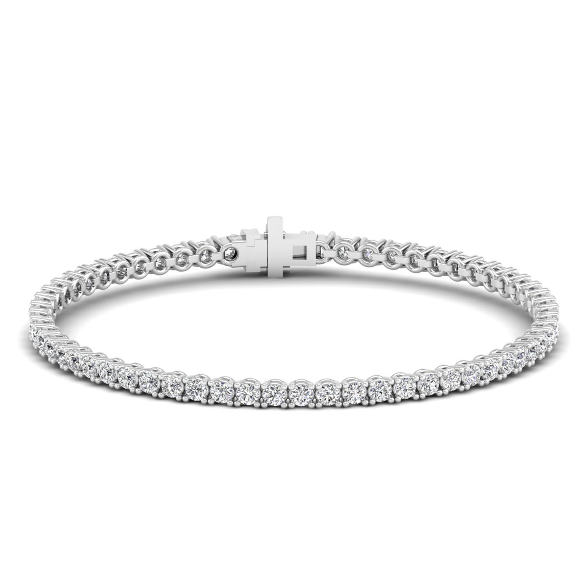 Lab Grown Diamond Tennis Bracelet – Round Cut 5.0 Carat
