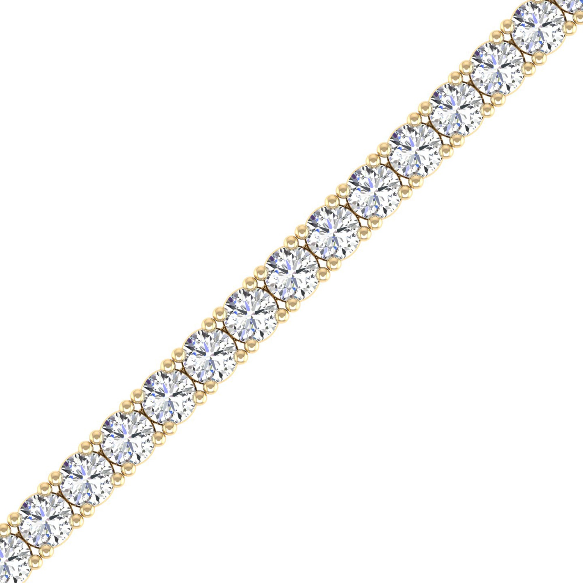 Lab Grown Diamond Tennis Bracelet – Round Cut 5.0 Carat