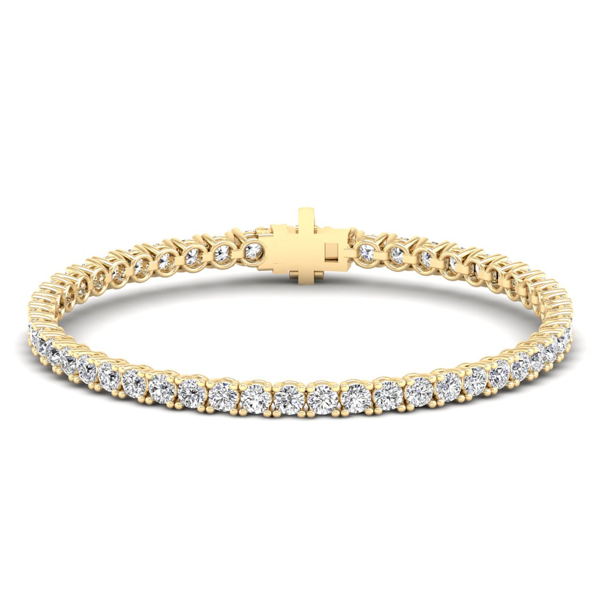 Lab Grown Diamond Tennis Bracelet – Round Cut 8.0 Carat