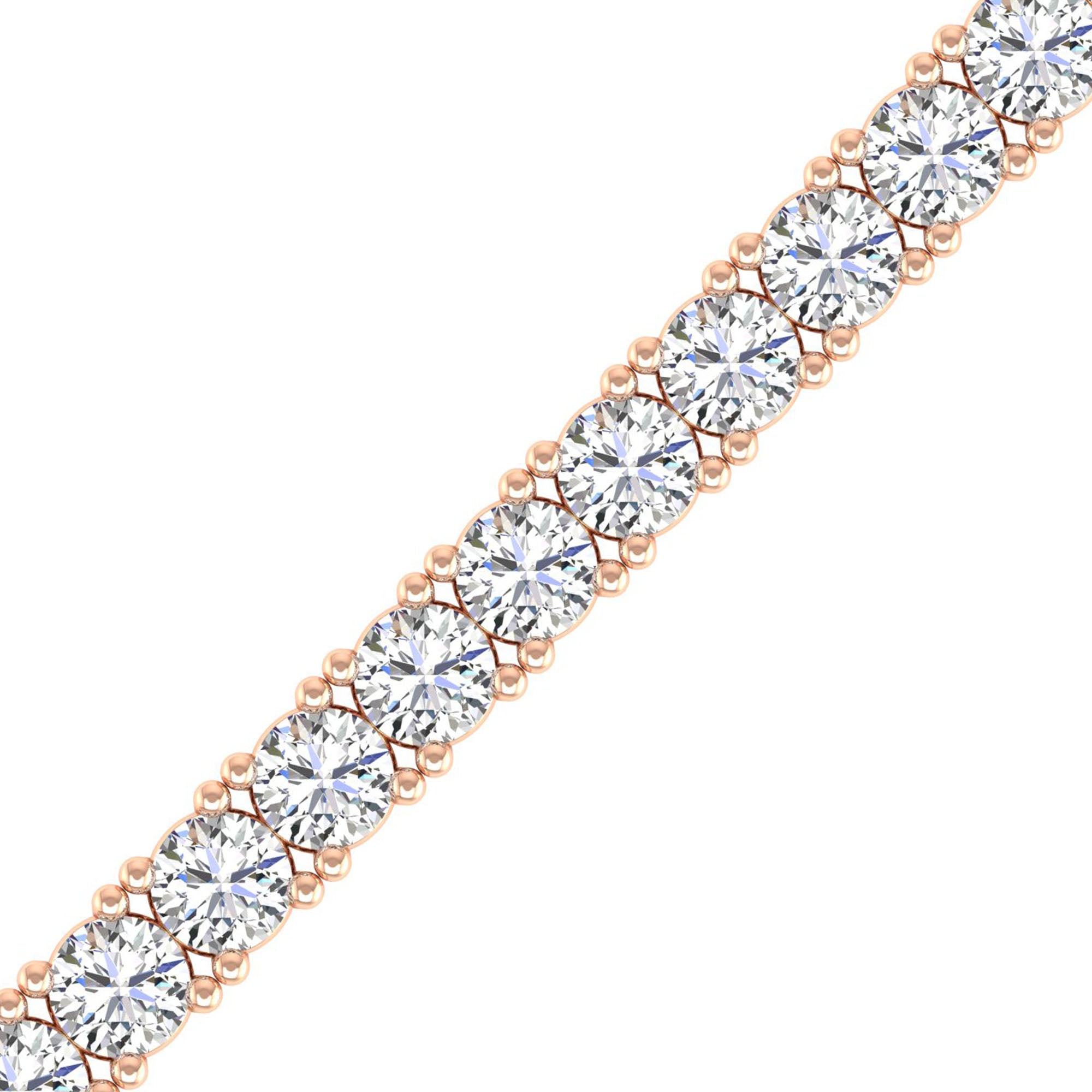 Lab Grown Diamond Tennis Bracelet – Round Cut 10.0 Carat