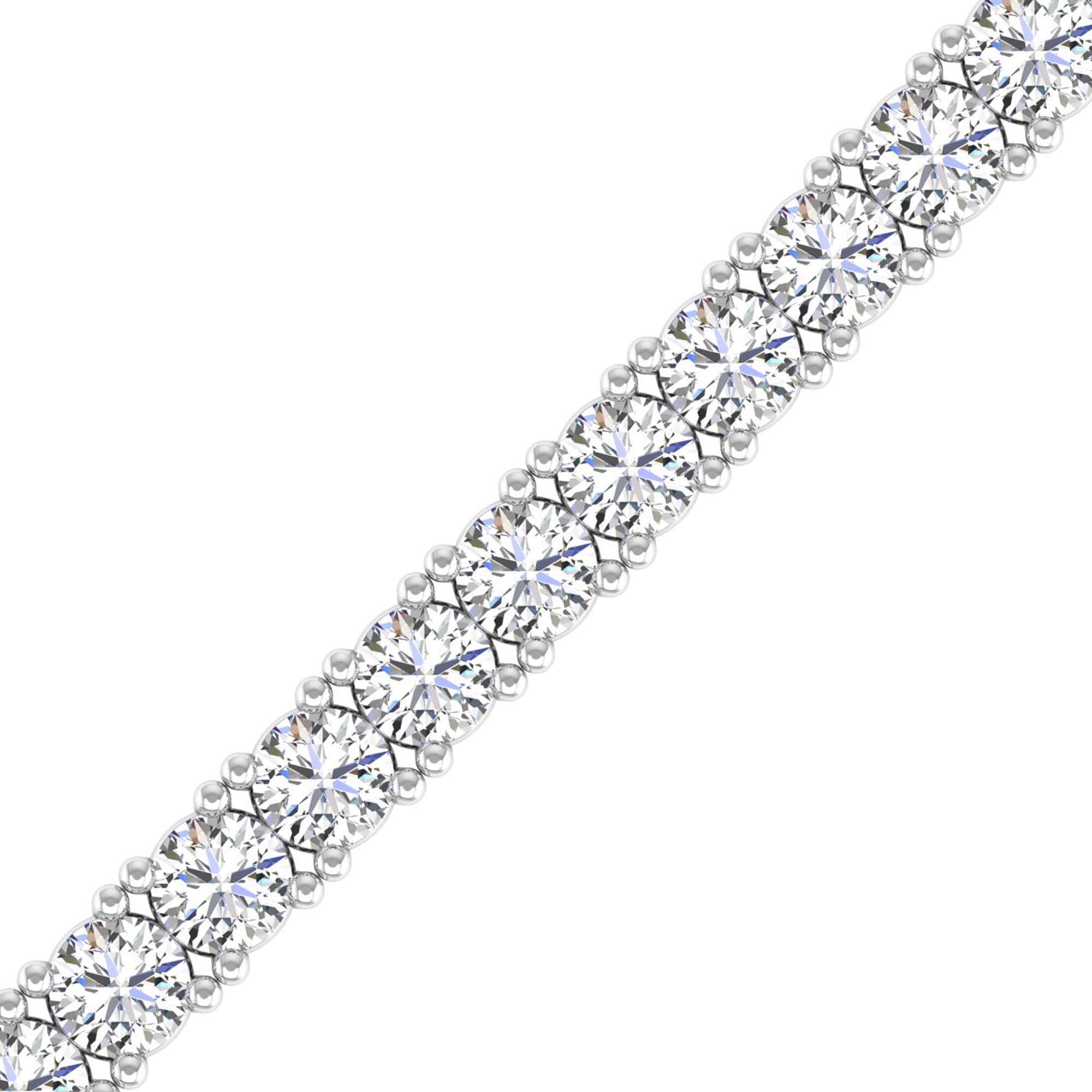 Lab Grown Diamond Tennis Bracelet – Round Cut 10.0 Carat