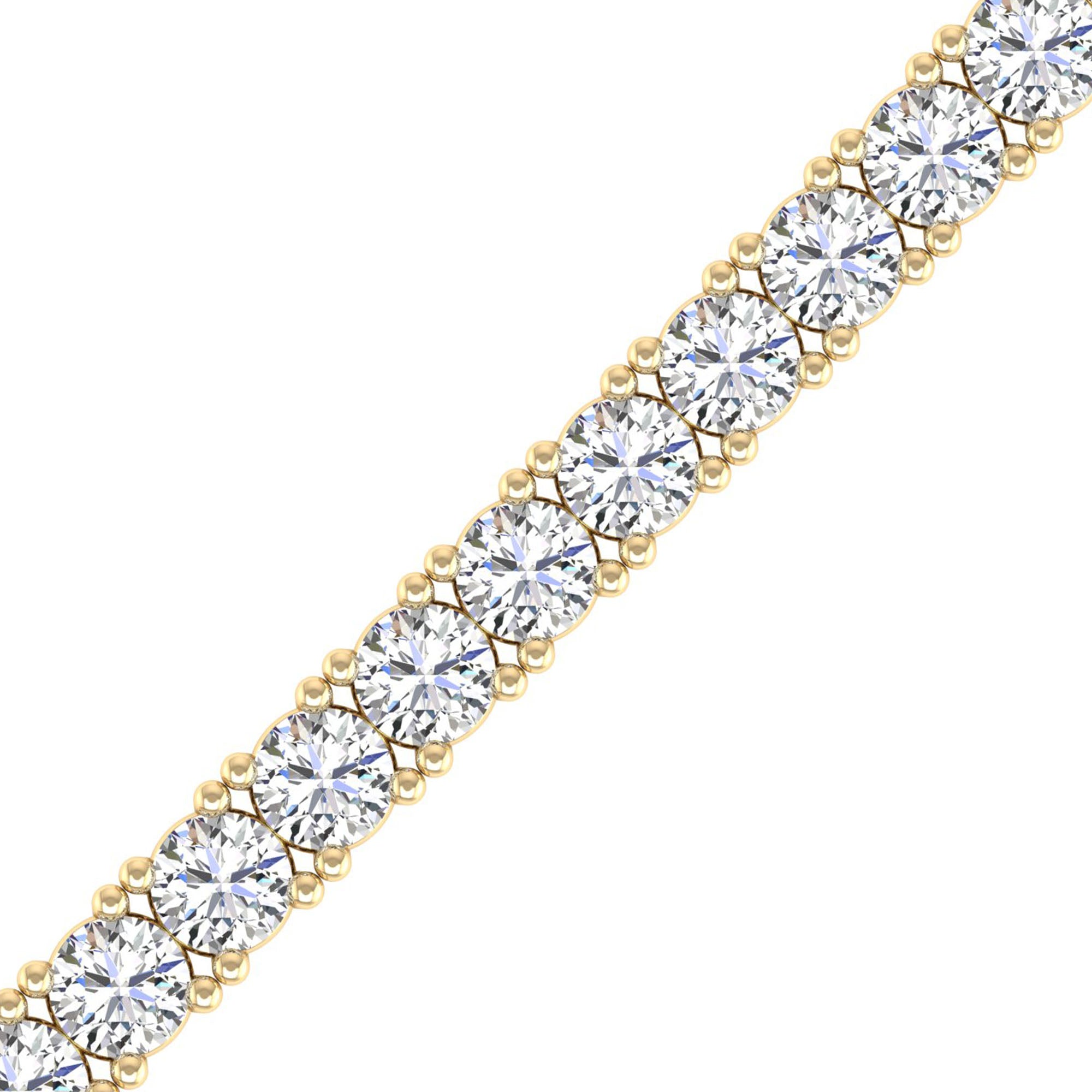 Lab Grown Diamond Tennis Bracelet – Round Cut 10.0 Carat