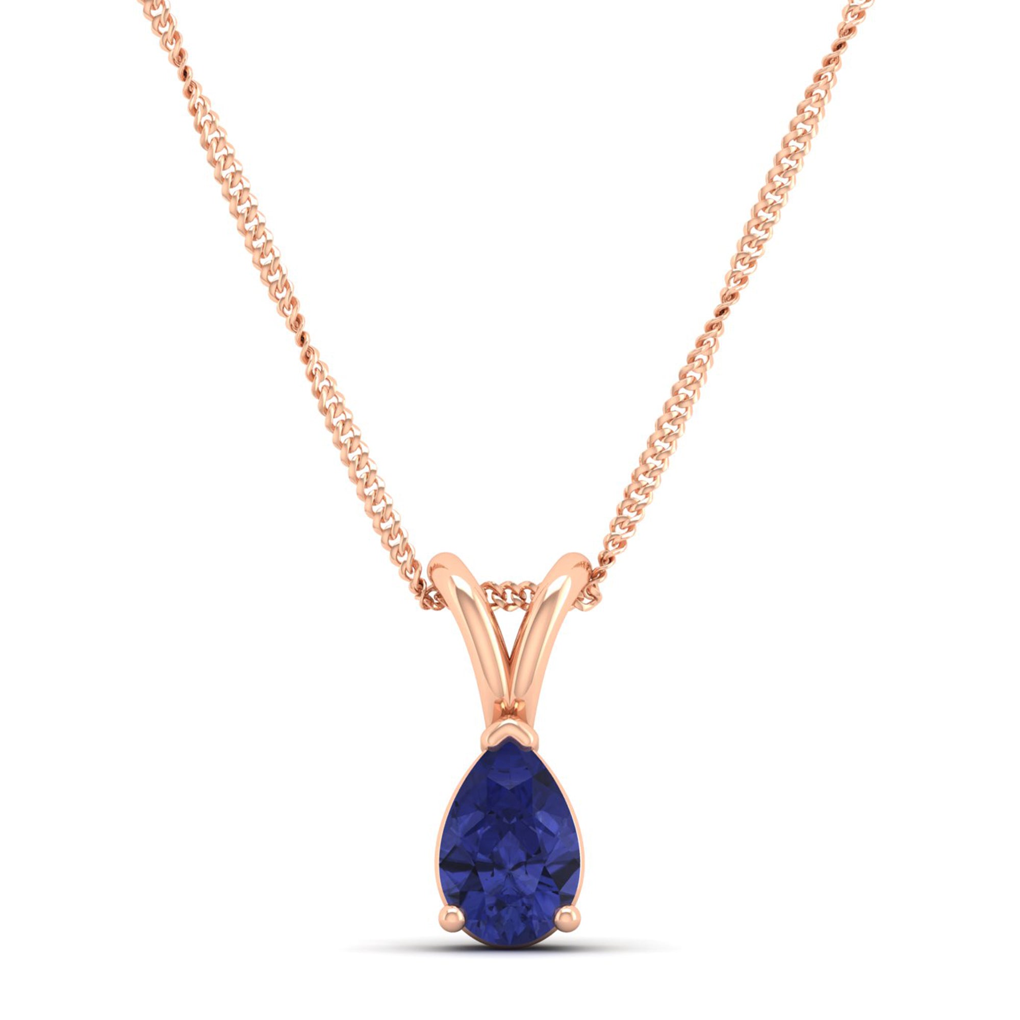 Pear cut Tanzanite Pendant 0.5 Carat