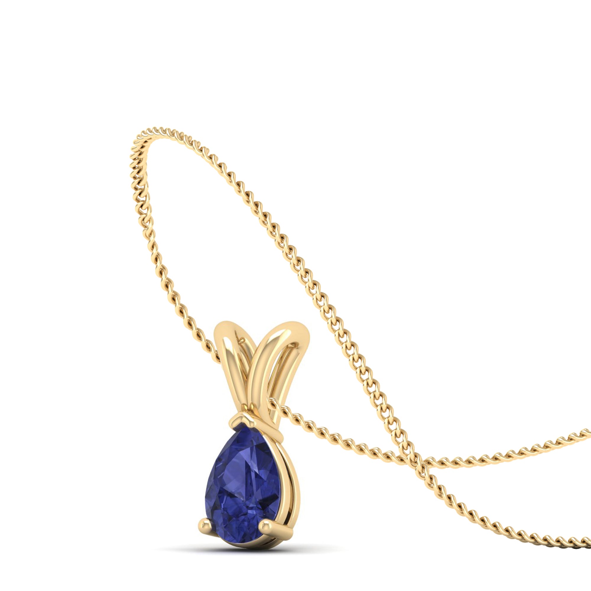 Pear cut Tanzanite Pendant 0.5 Carat