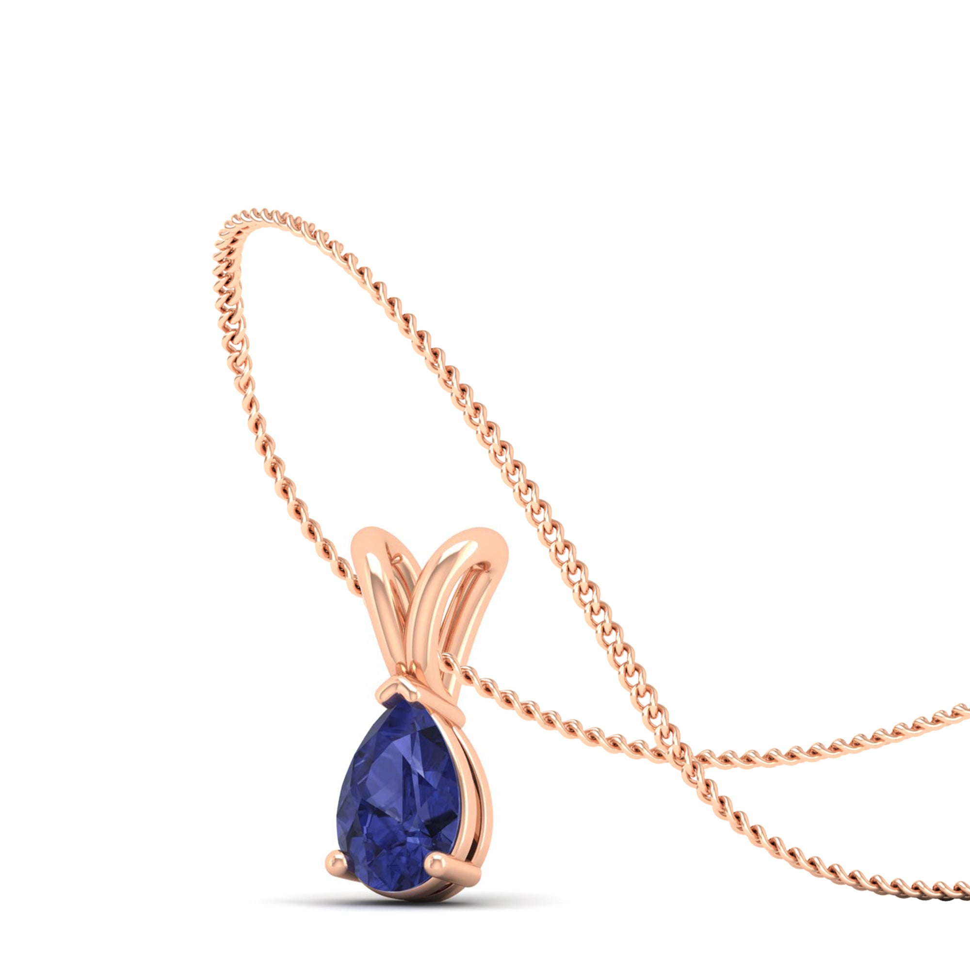 Pear cut Tanzanite Pendant 0.5 Carat