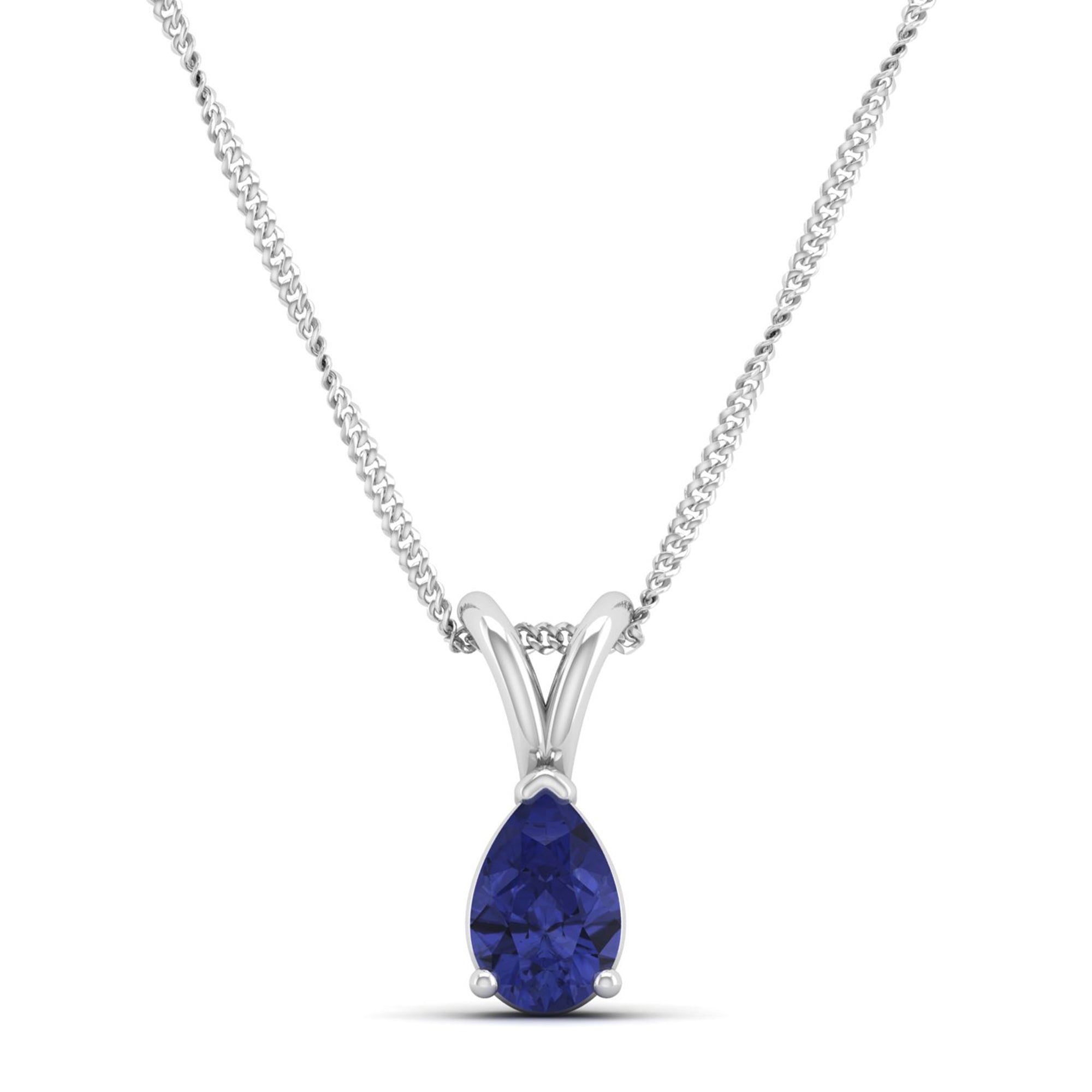 Pear cut Tanzanite Pendant 0.5 Carat
