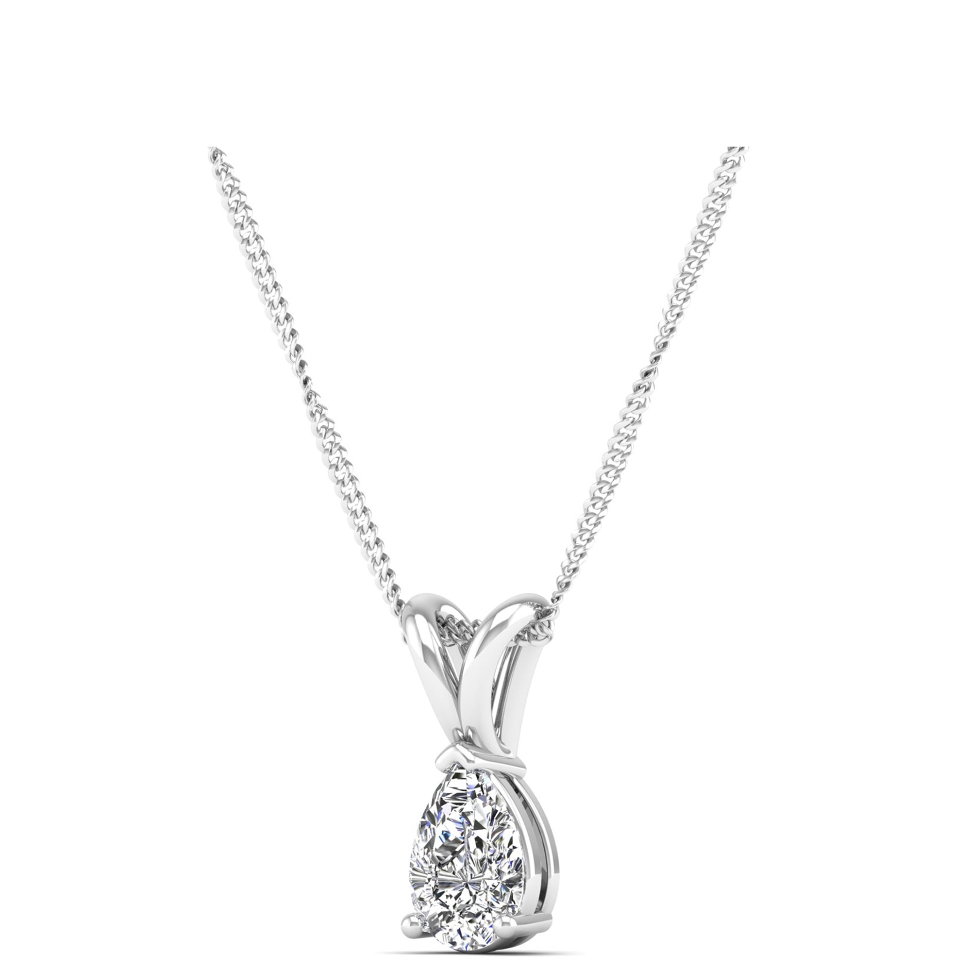 Pear cut Diamond Pendant 0.5 Carat