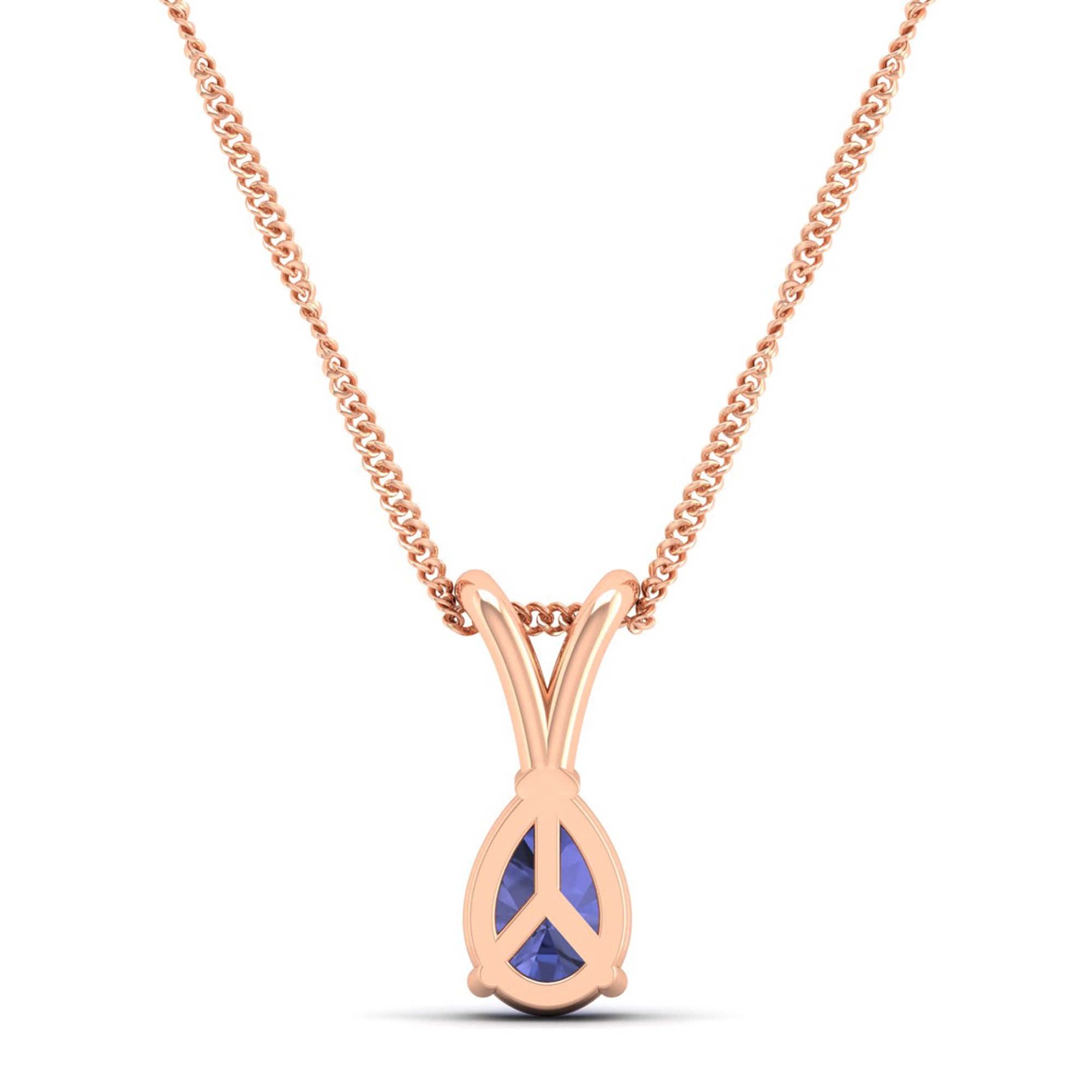 Pear Cut Tanzanite Pendant 1.0 Carat