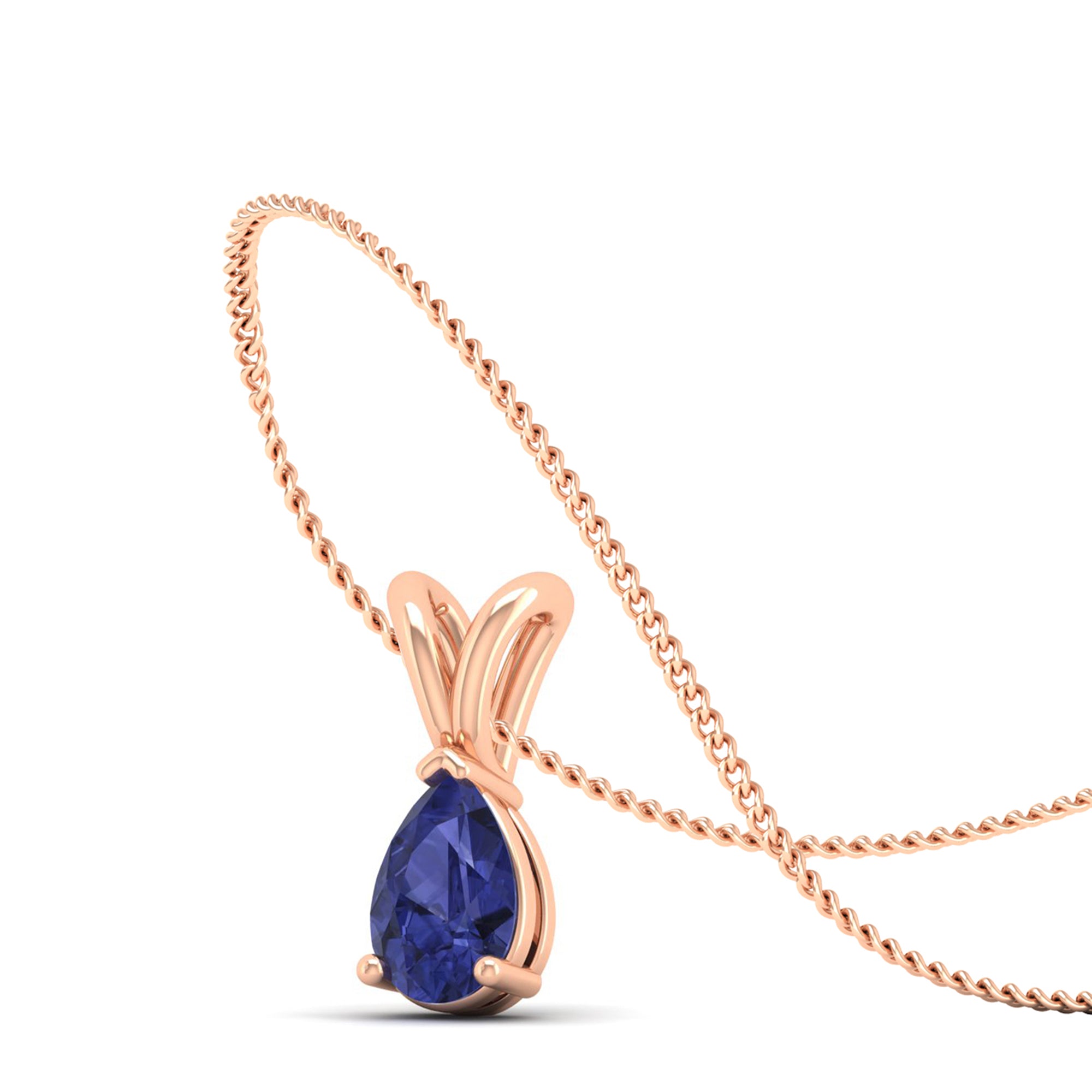 Pear Cut Tanzanite Pendant 1.0 Carat