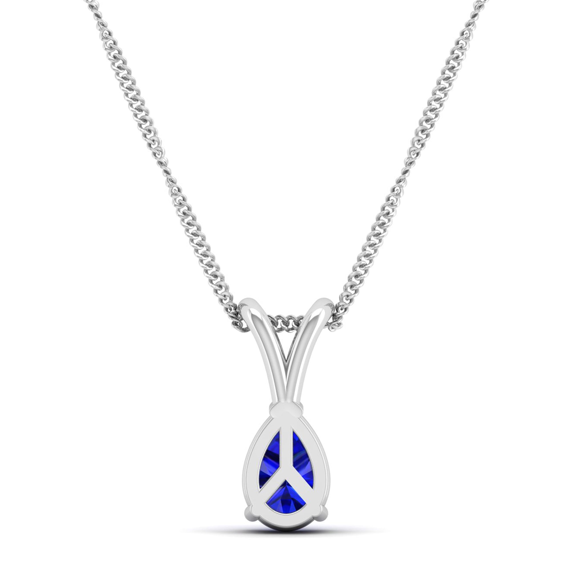 Pear Cut Sapphire Pendant 1.0 Carat