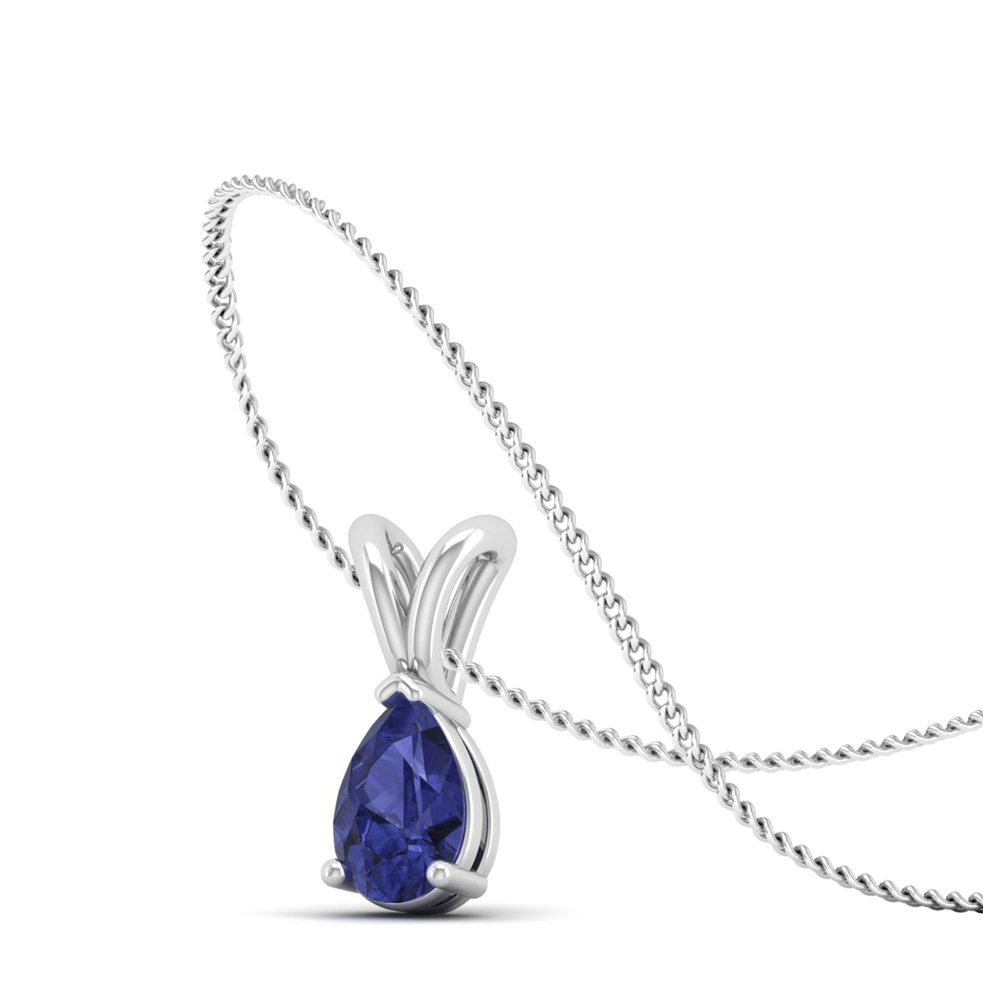 Pear Cut Tanzanite Pendant 1.0 Carat