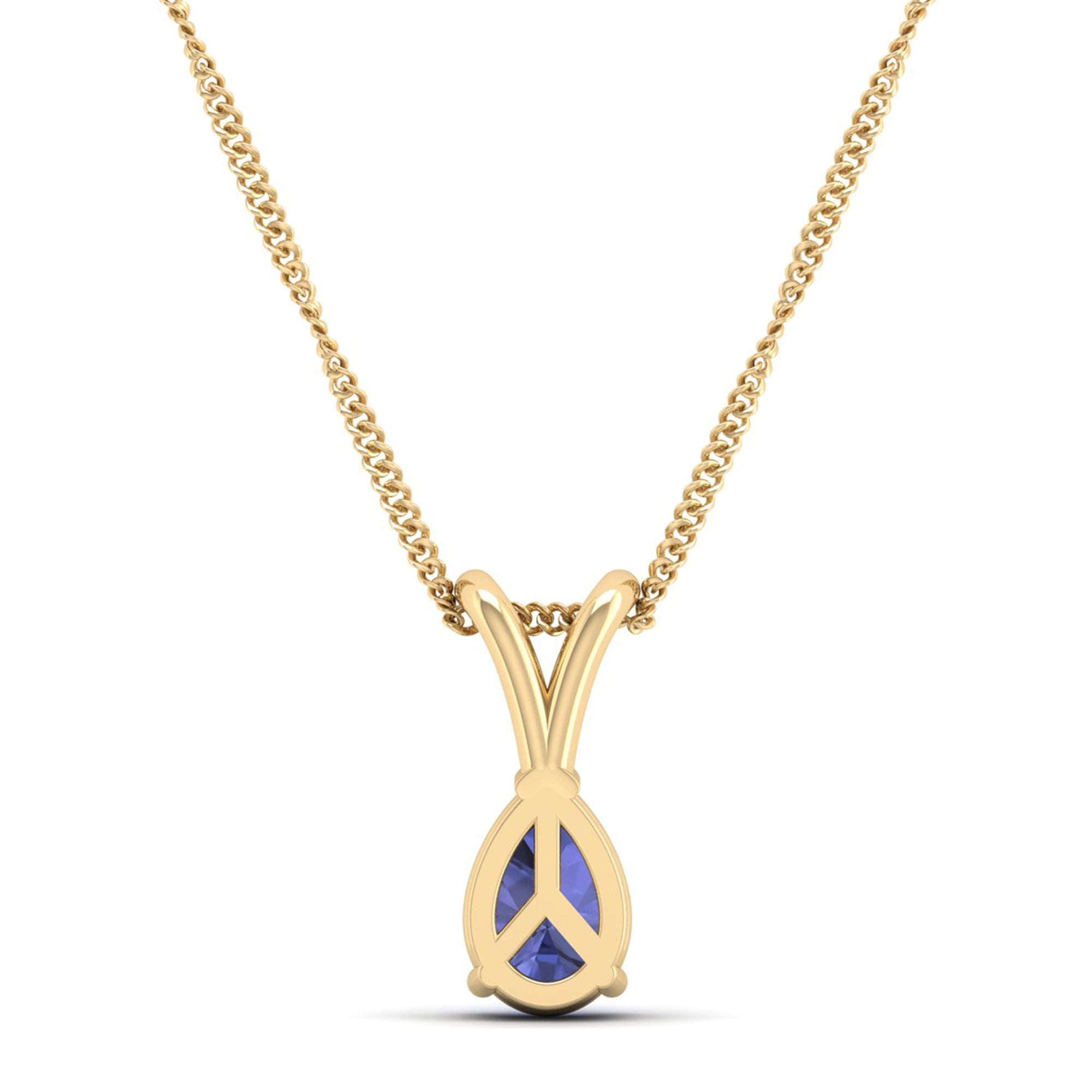 Pear Cut Tanzanite Pendant 1.0 Carat