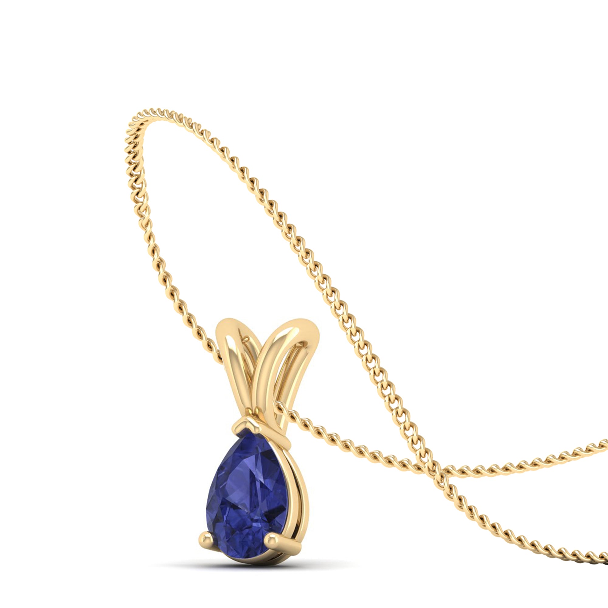 Pear Cut Tanzanite Pendant 1.0 Carat