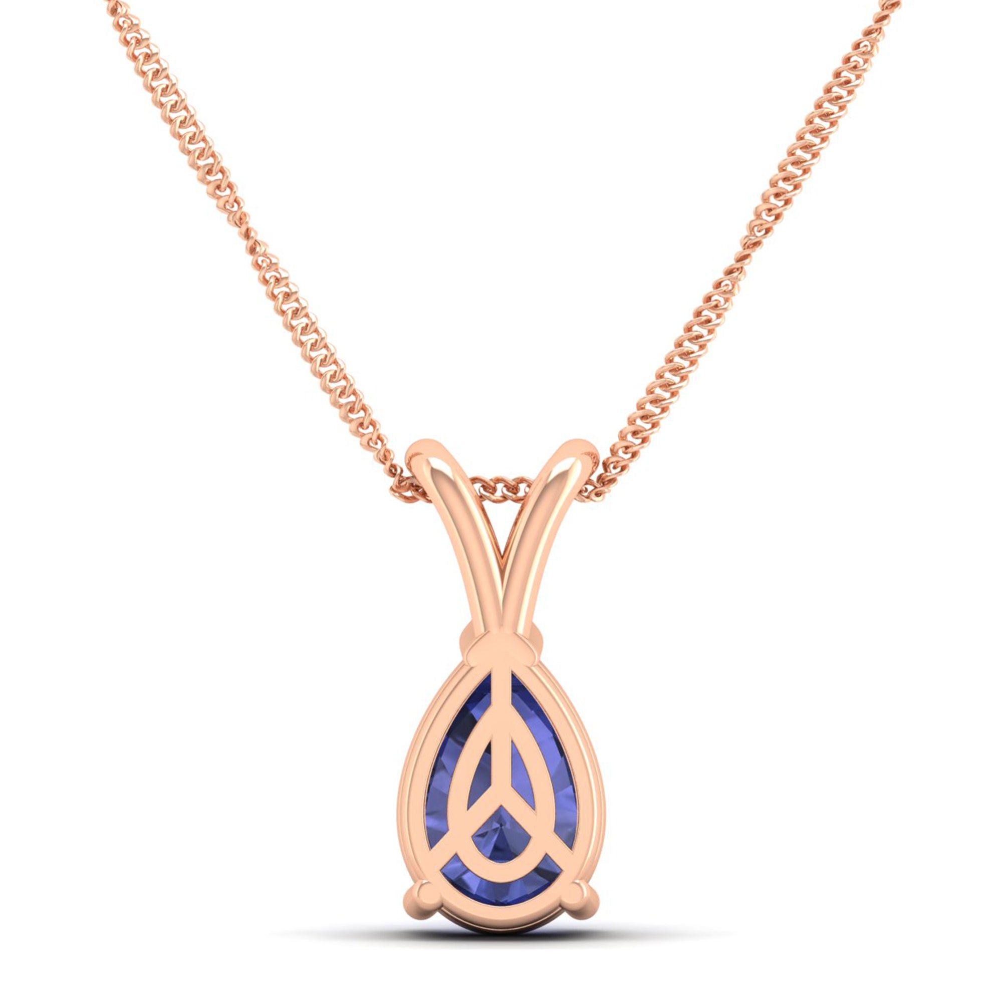 Pear Cut Tanzanite Pendant 1.5 Carat