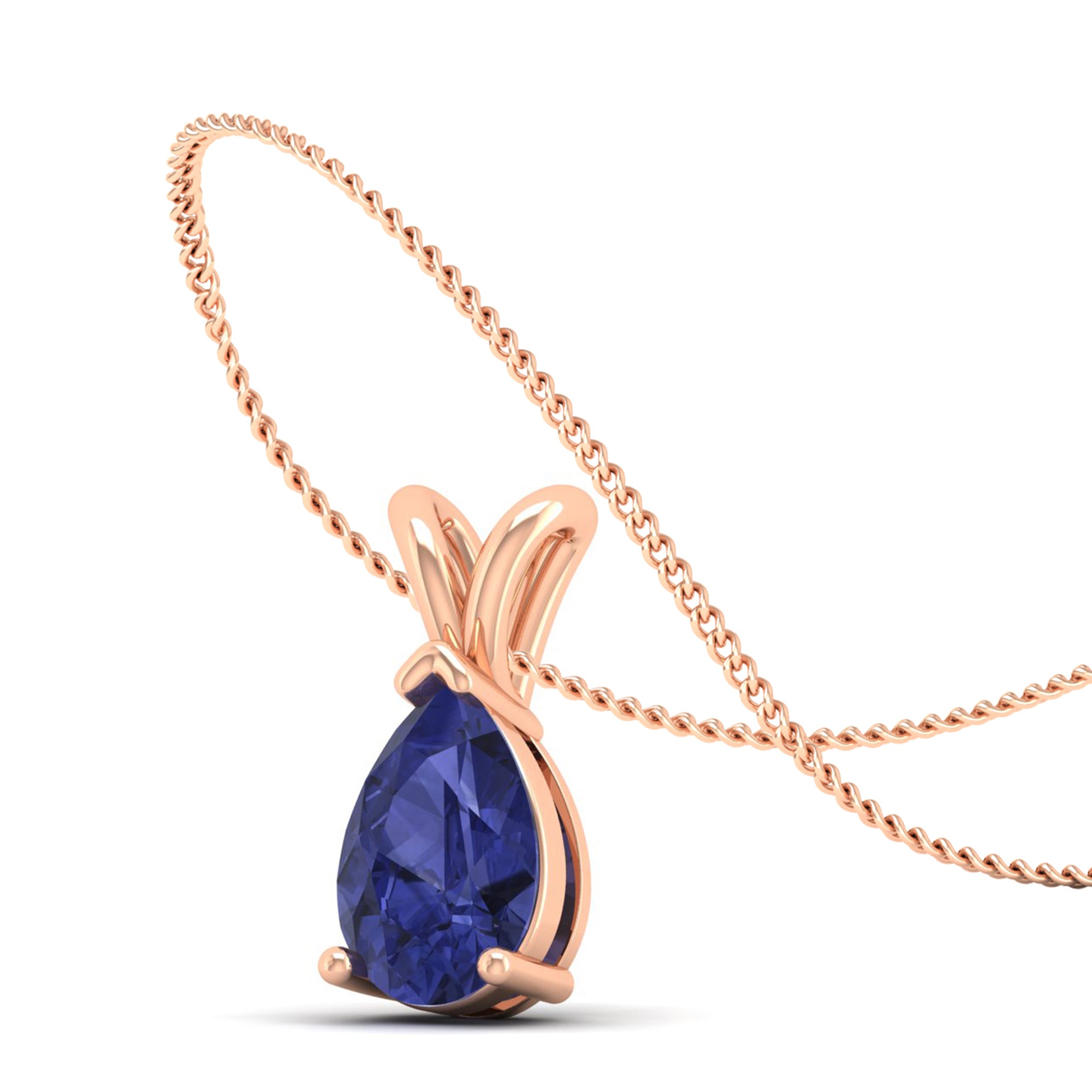 Pear Cut Tanzanite Pendant 1.5 Carat