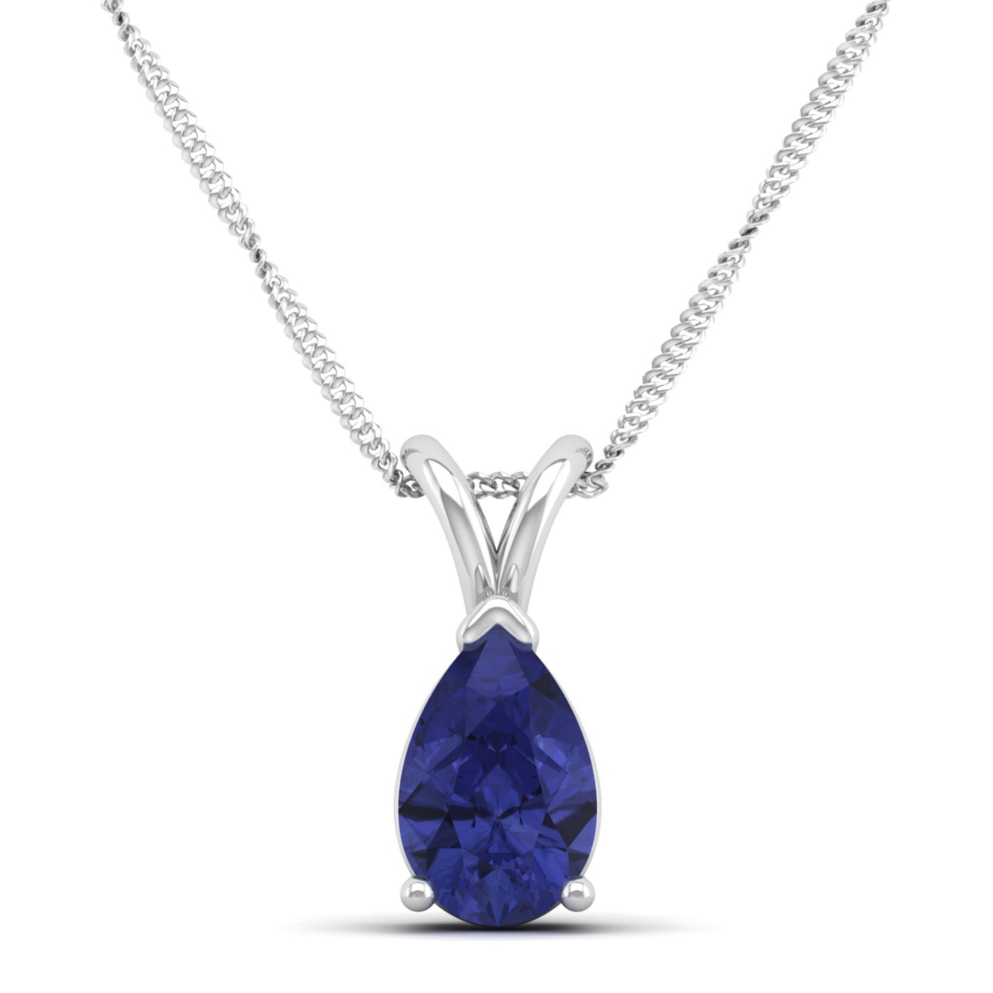 Pear Cut Tanzanite Pendant 1.5 Carat