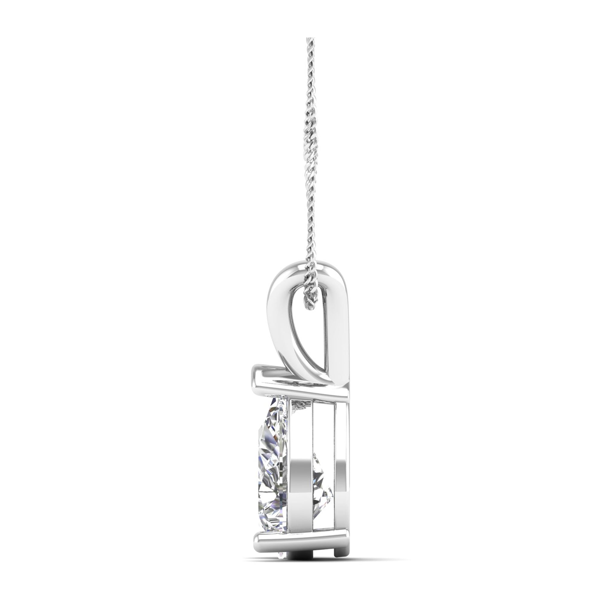 Pear Cut Diamond Pendant 1.5 Carat