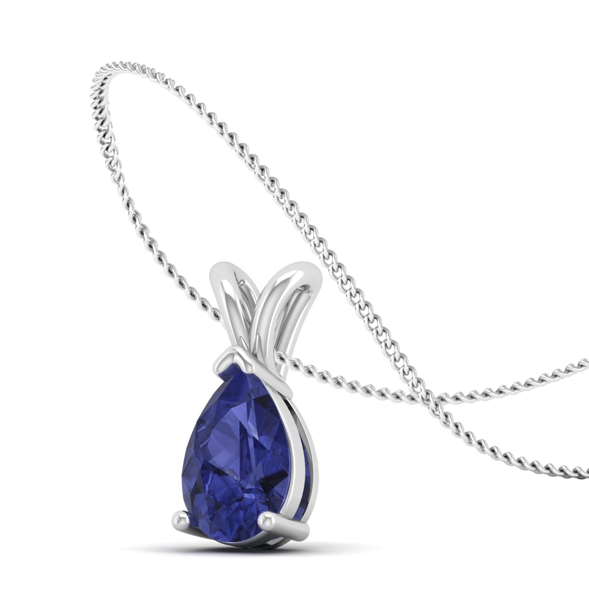 Pear Cut Tanzanite Pendant 1.5 Carat
