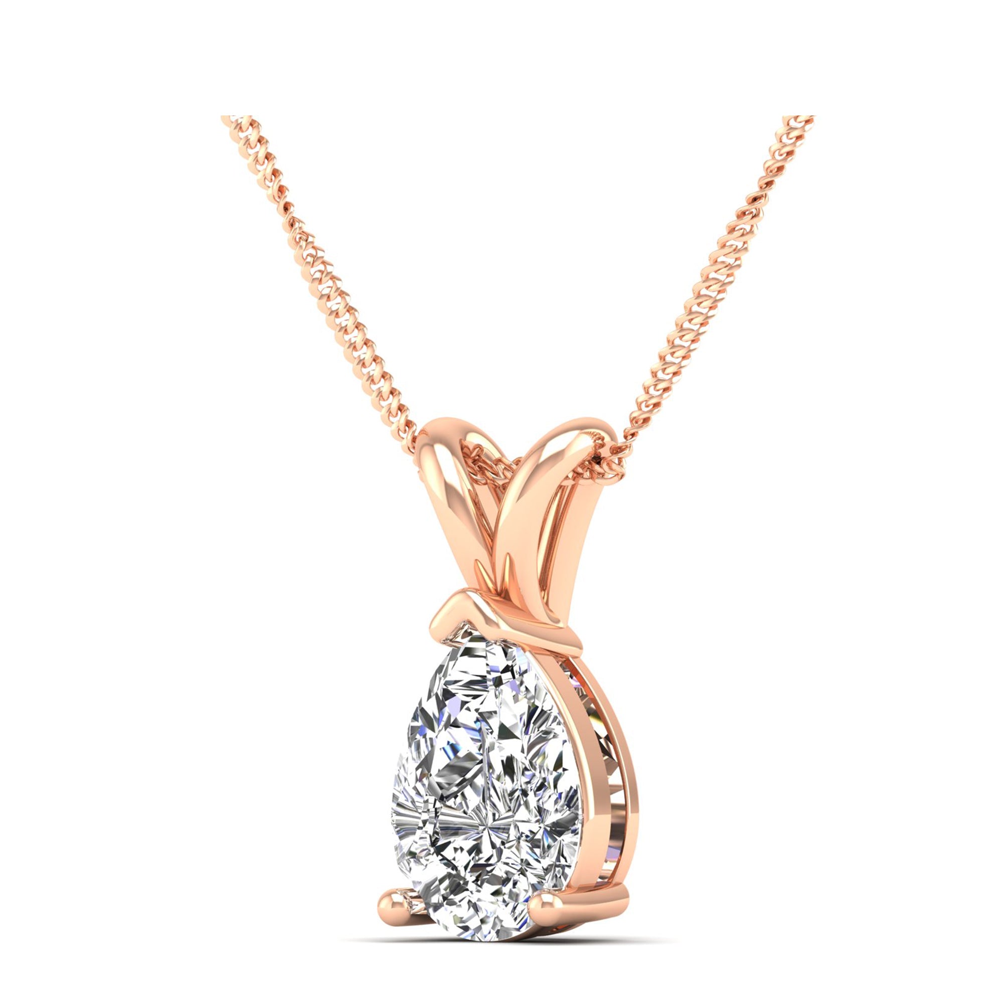 Pear Cut Diamond Pendent 2.0 Carat