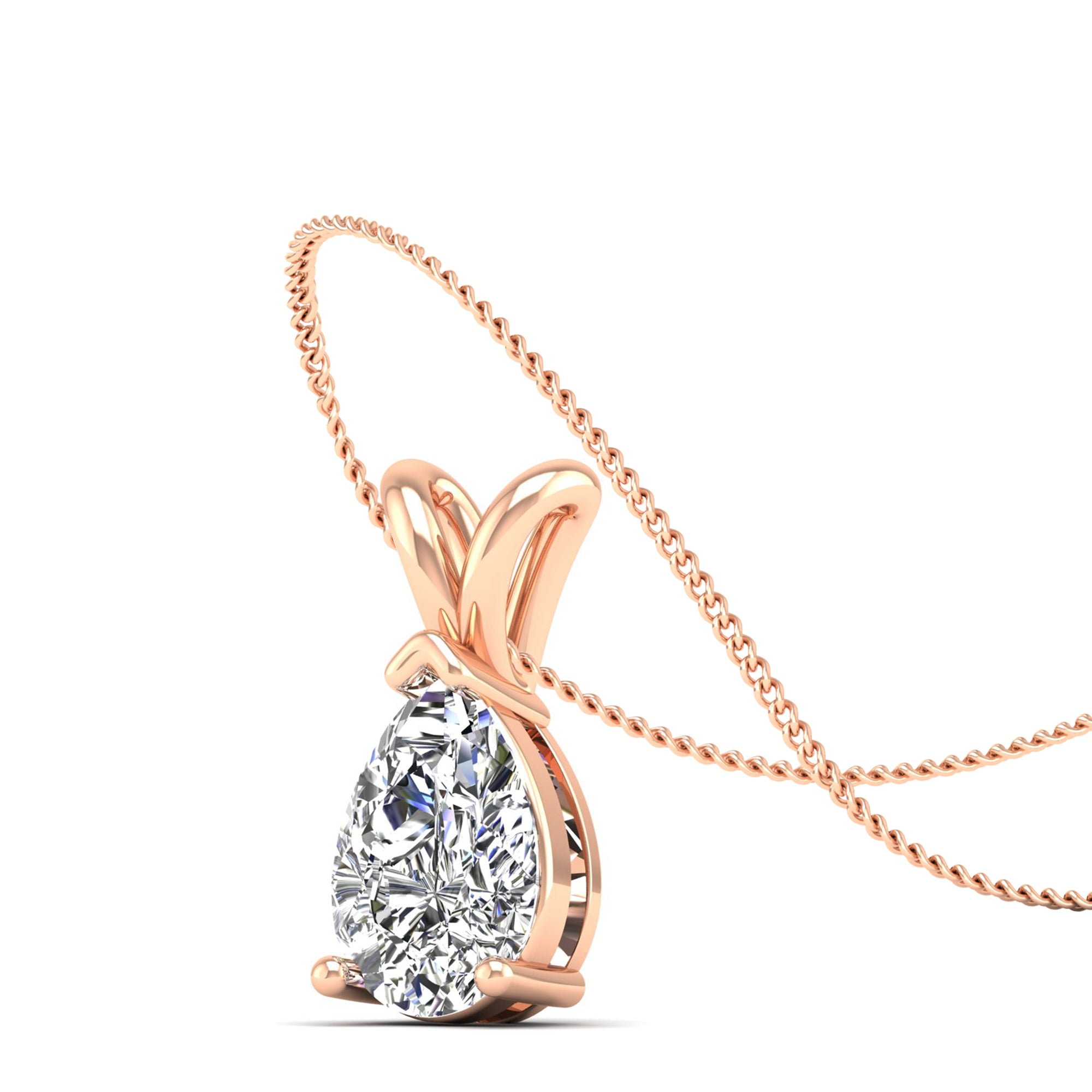 Pear Cut Diamond Pendent 2.0 Carat