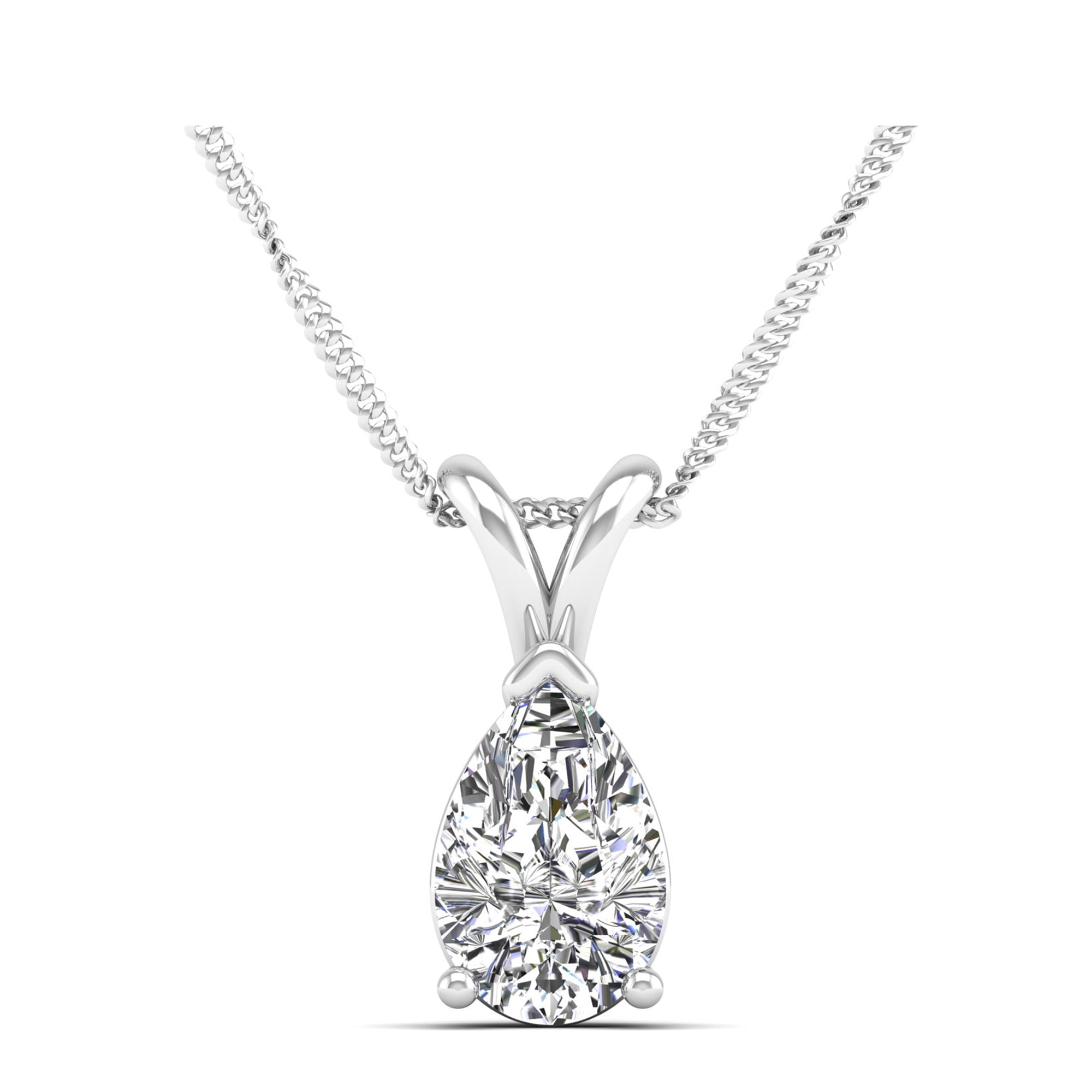 Pear Cut Diamond Pendent 2.0 Carat
