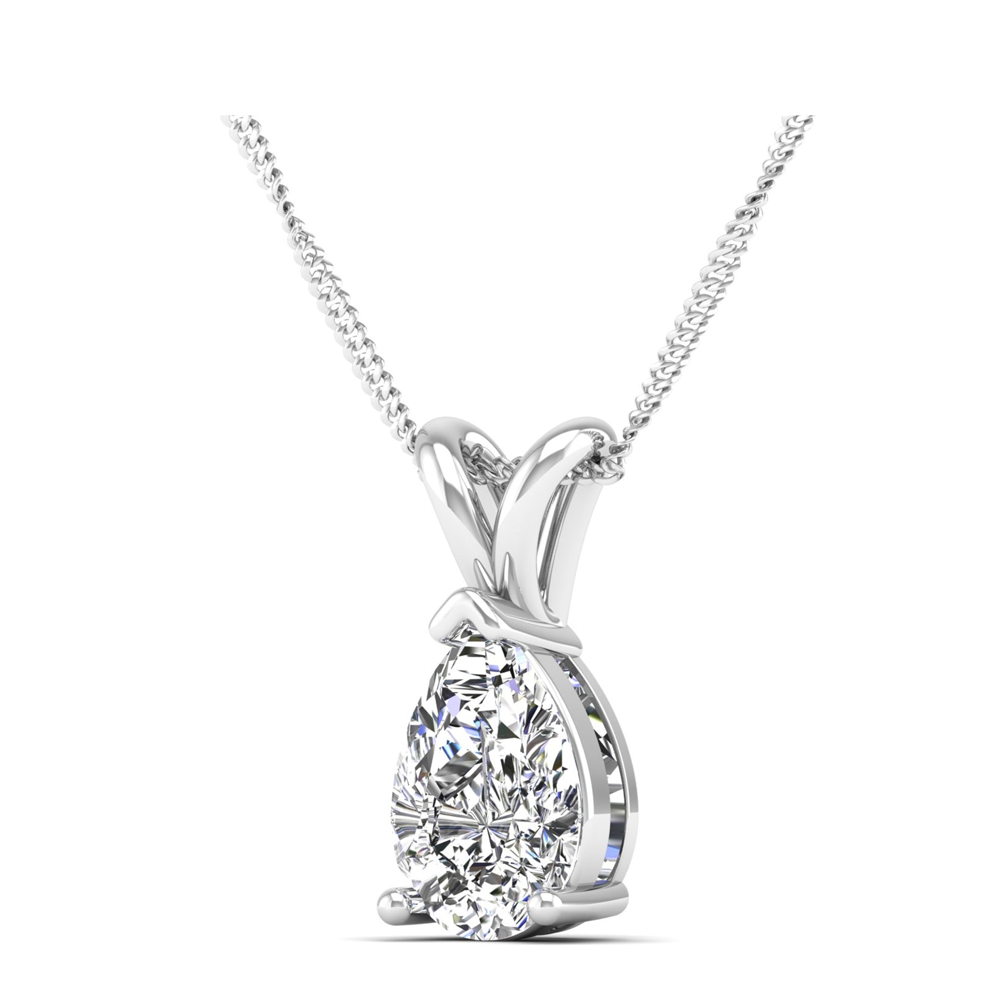 Pear Cut Diamond Pendent 2.0 Carat