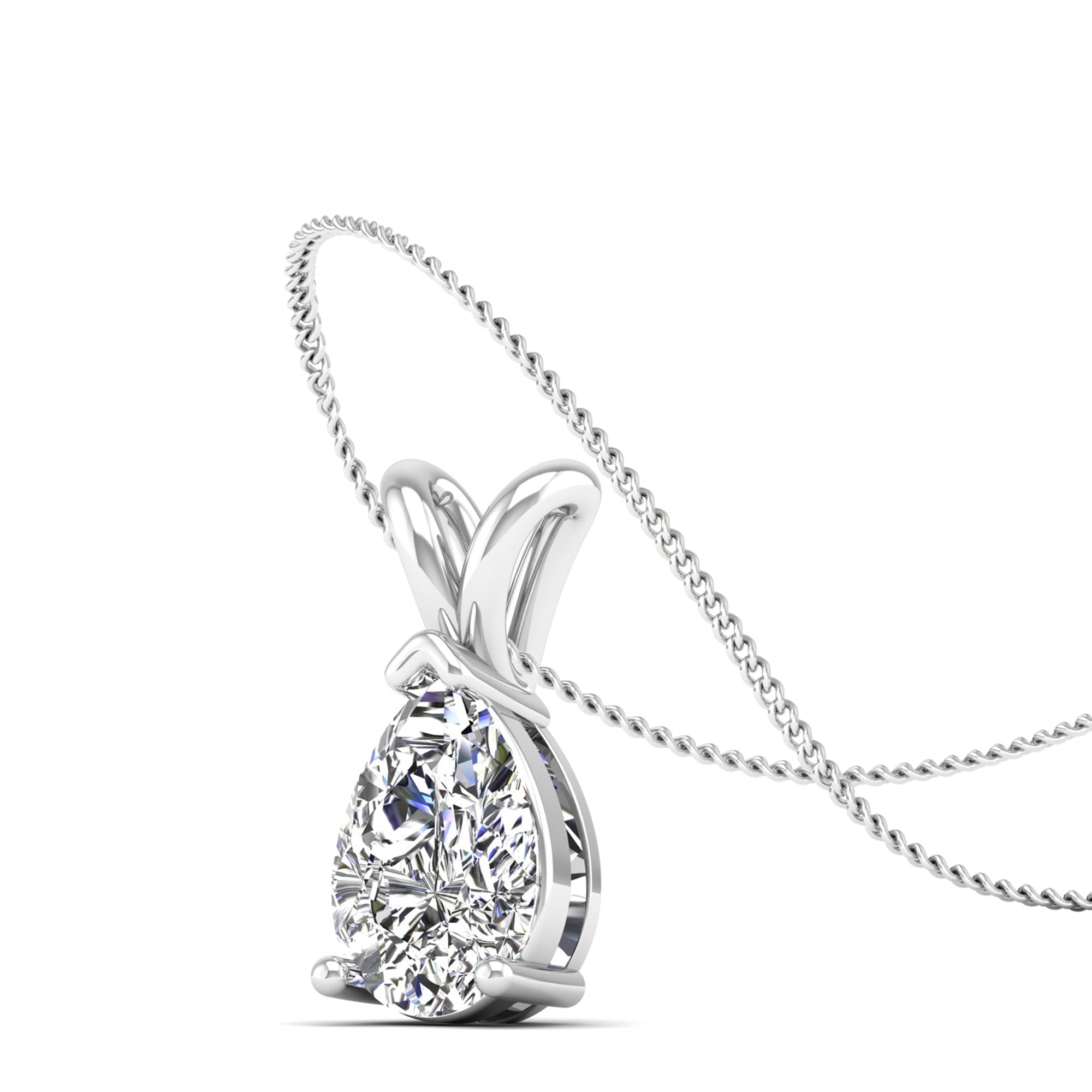 Pear Cut Diamond Pendent 2.0 Carat