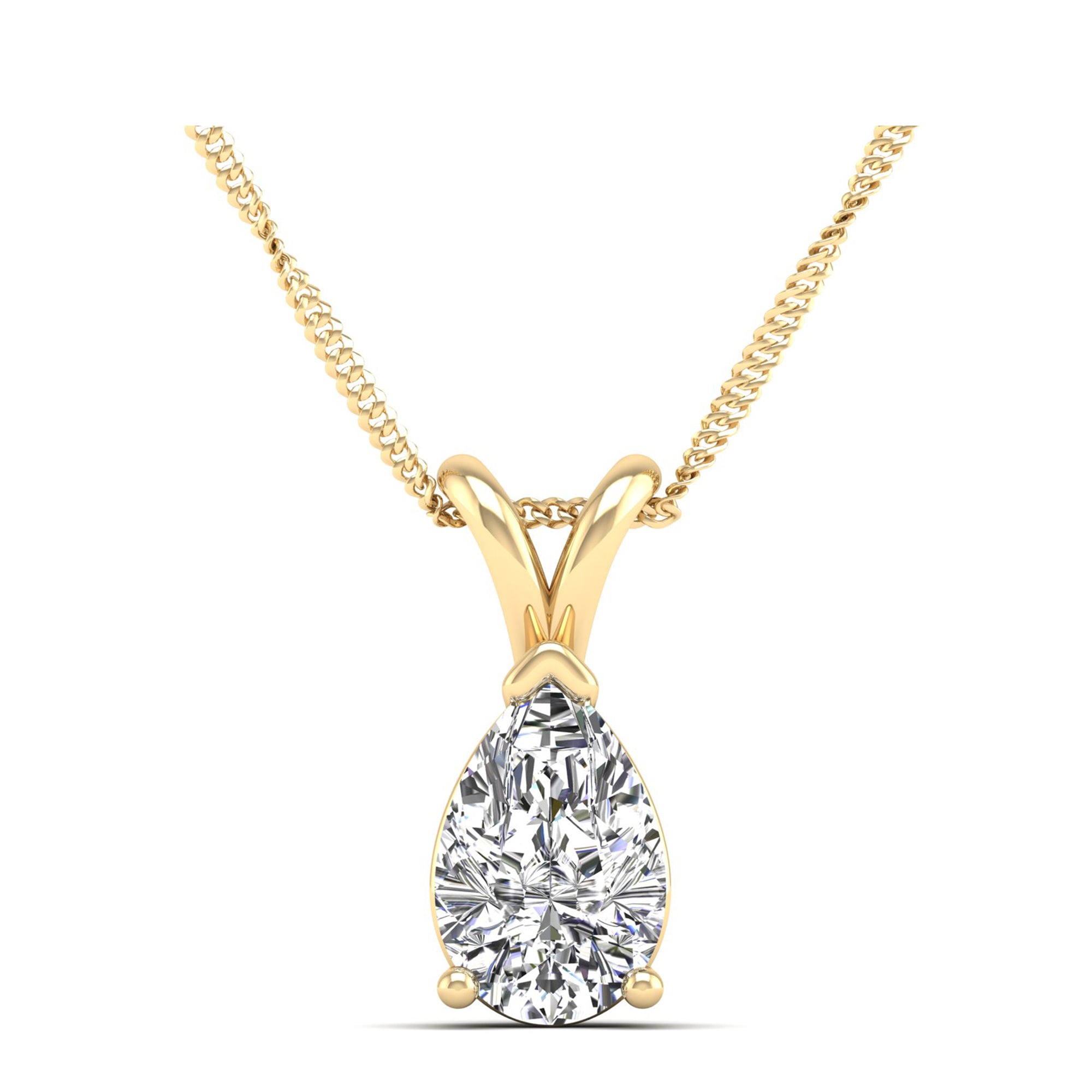 Pear Cut Diamond Pendent 2.0 Carat