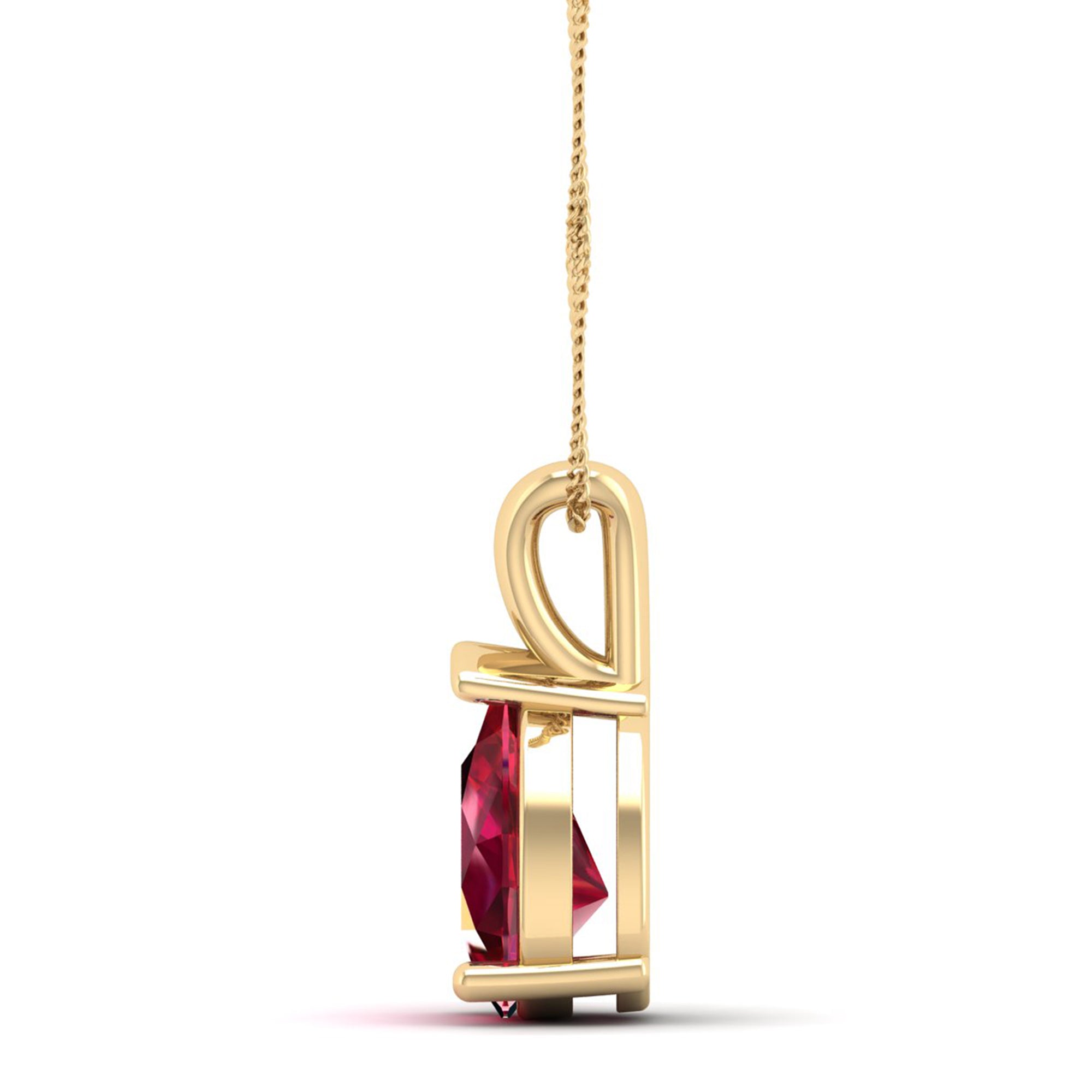 Pear Cut Ruby Pendent 2.0 Carat