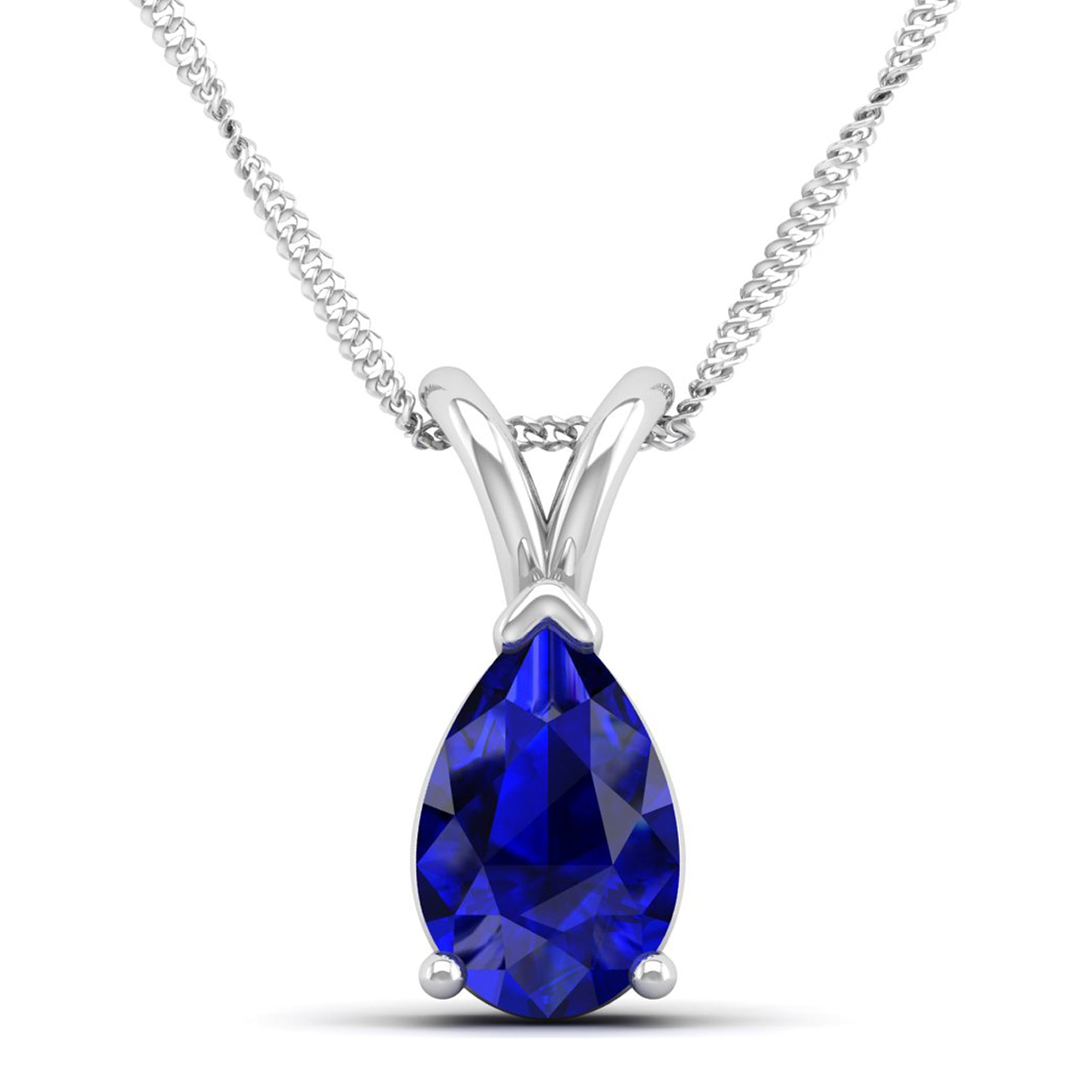 Pear Cut Sapphire Pendant 3.00 Carat
