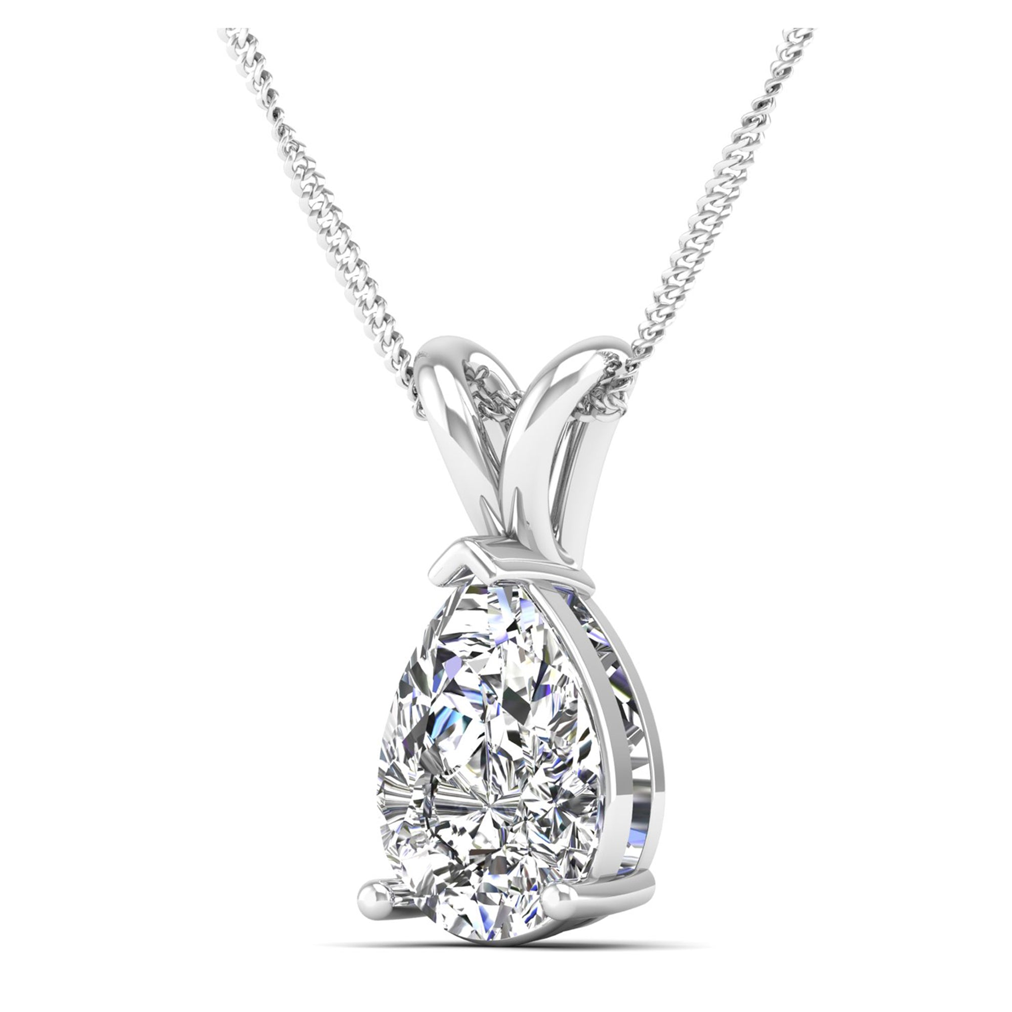 Pear Cut Diamond Pendant 3.00 Carat