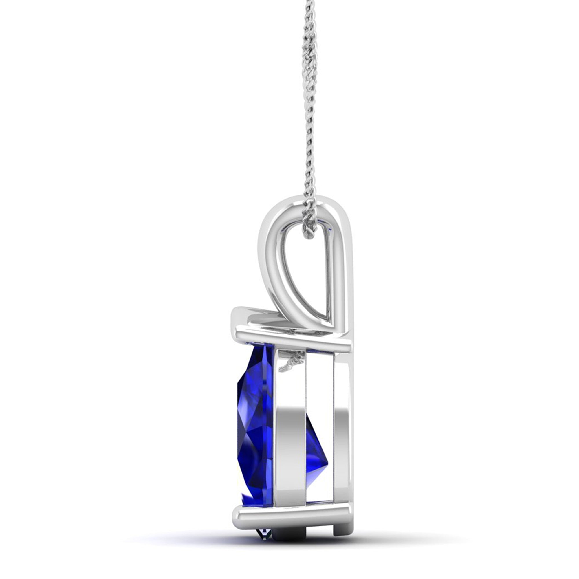 Pear Cut Sapphire Pendant 3.00 Carat