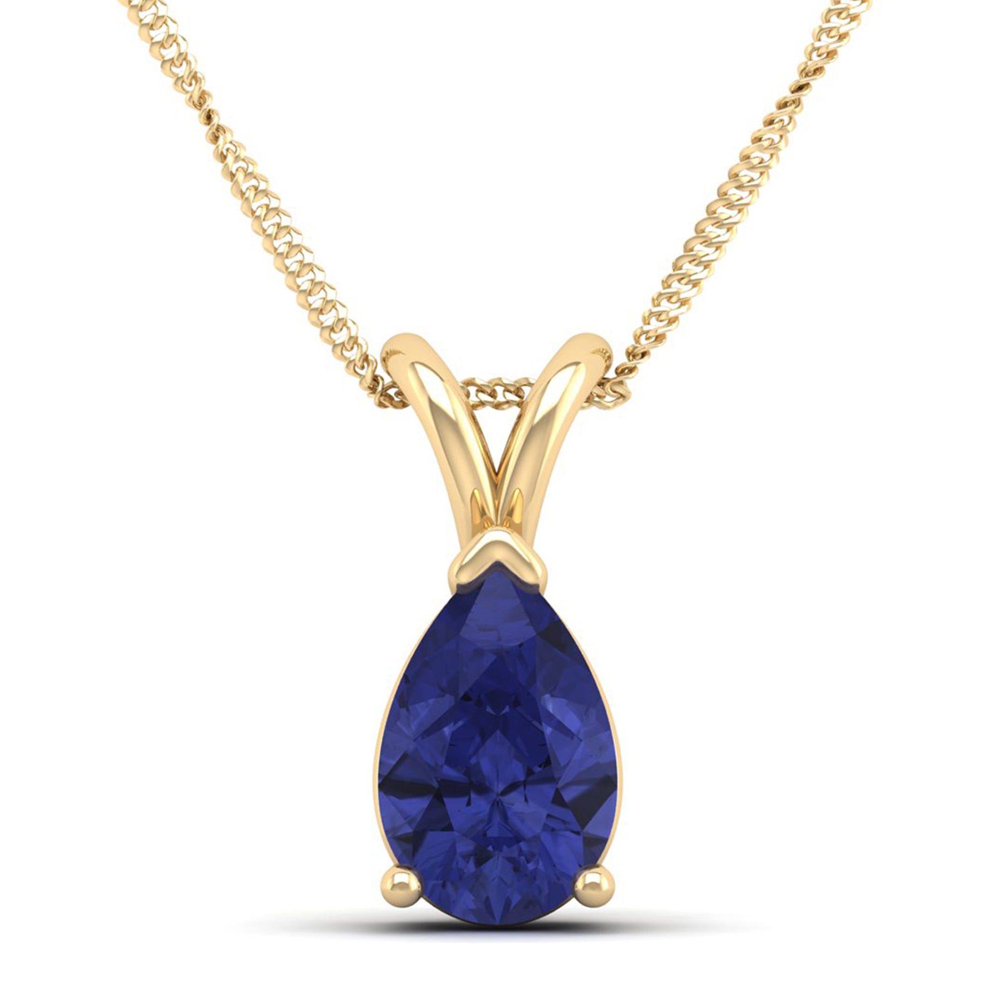 Pear Cut Tanzanite Pendant 3.00 Carat