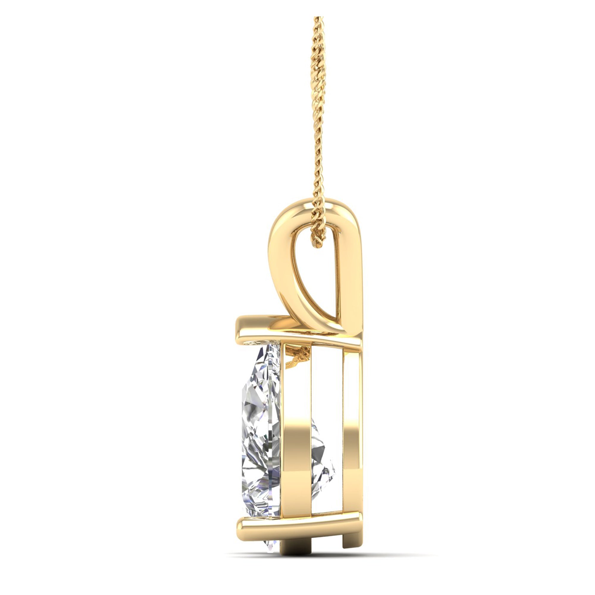 Pear Cut Diamond Pendant 3.00 Carat