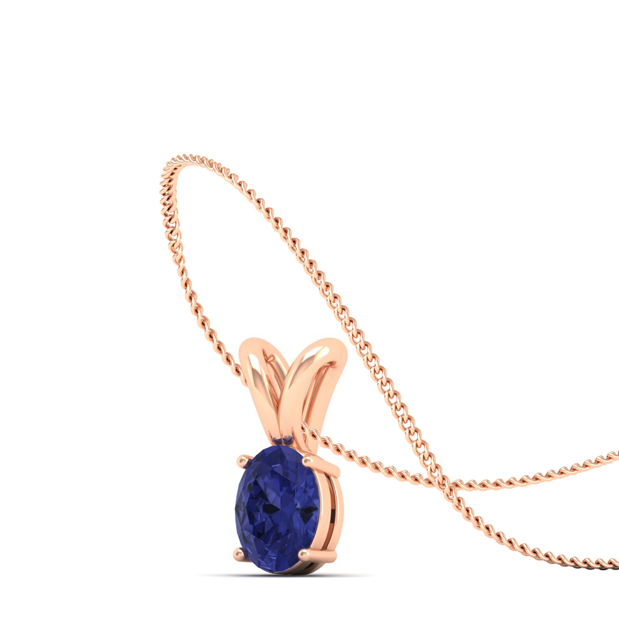 Oval Cut Tanzanite Pendant 0.50 Carat