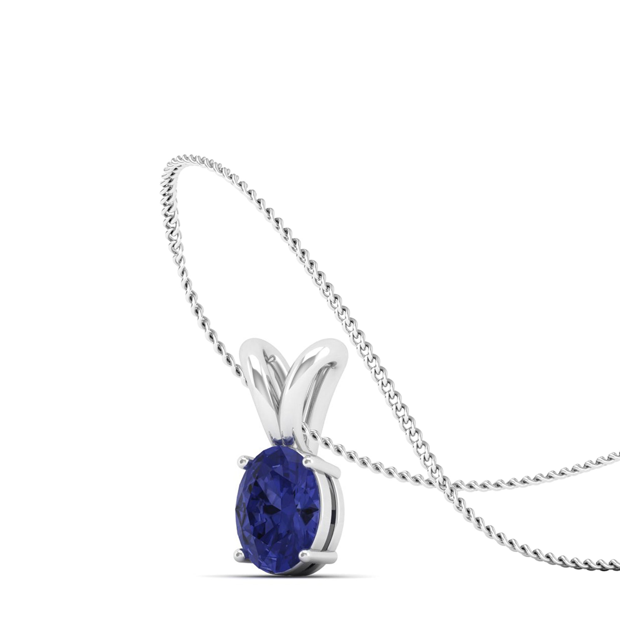 Oval Cut Tanzanite Pendant 0.50 Carat