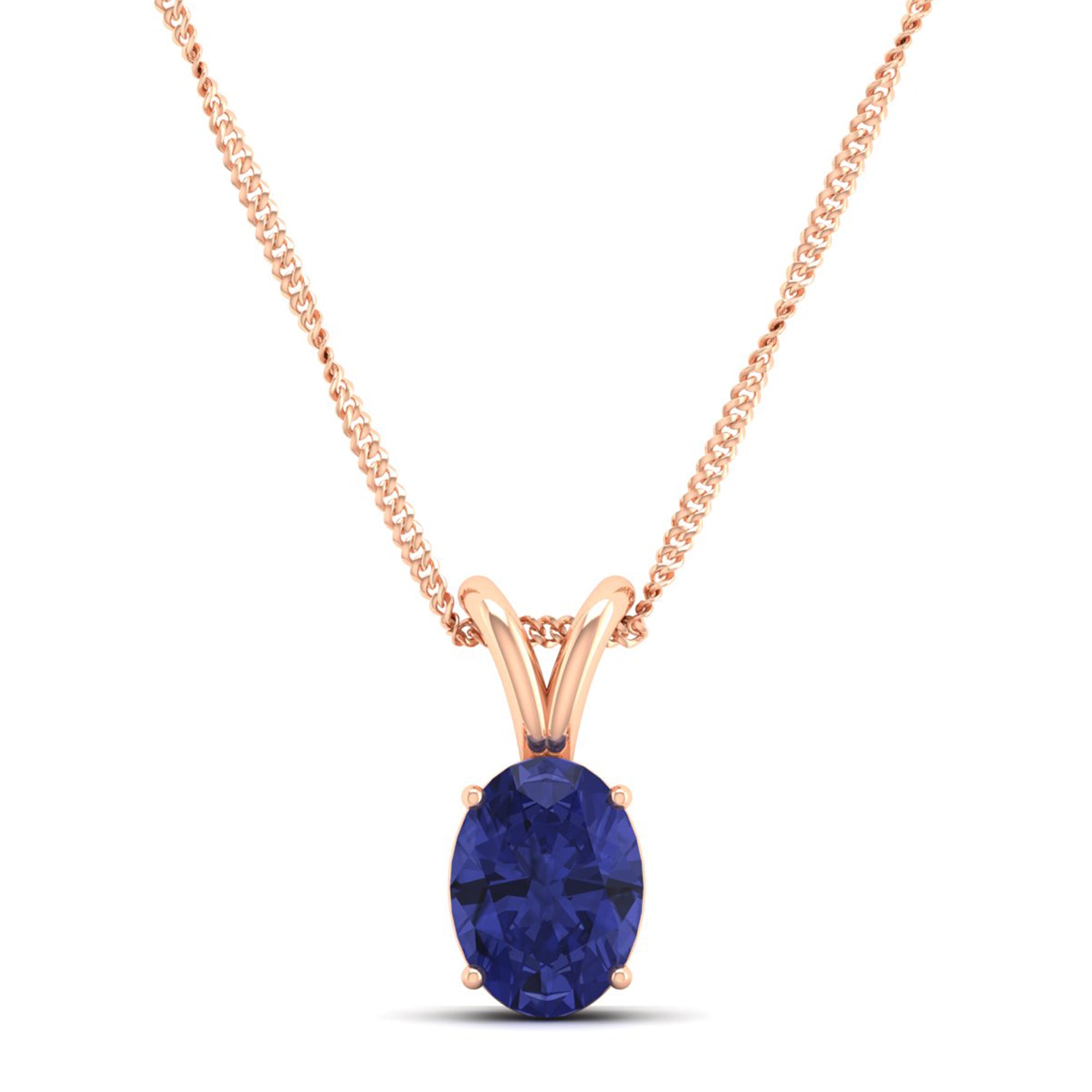 Oval Cut Tanzanite Pendant 1.0 Carat