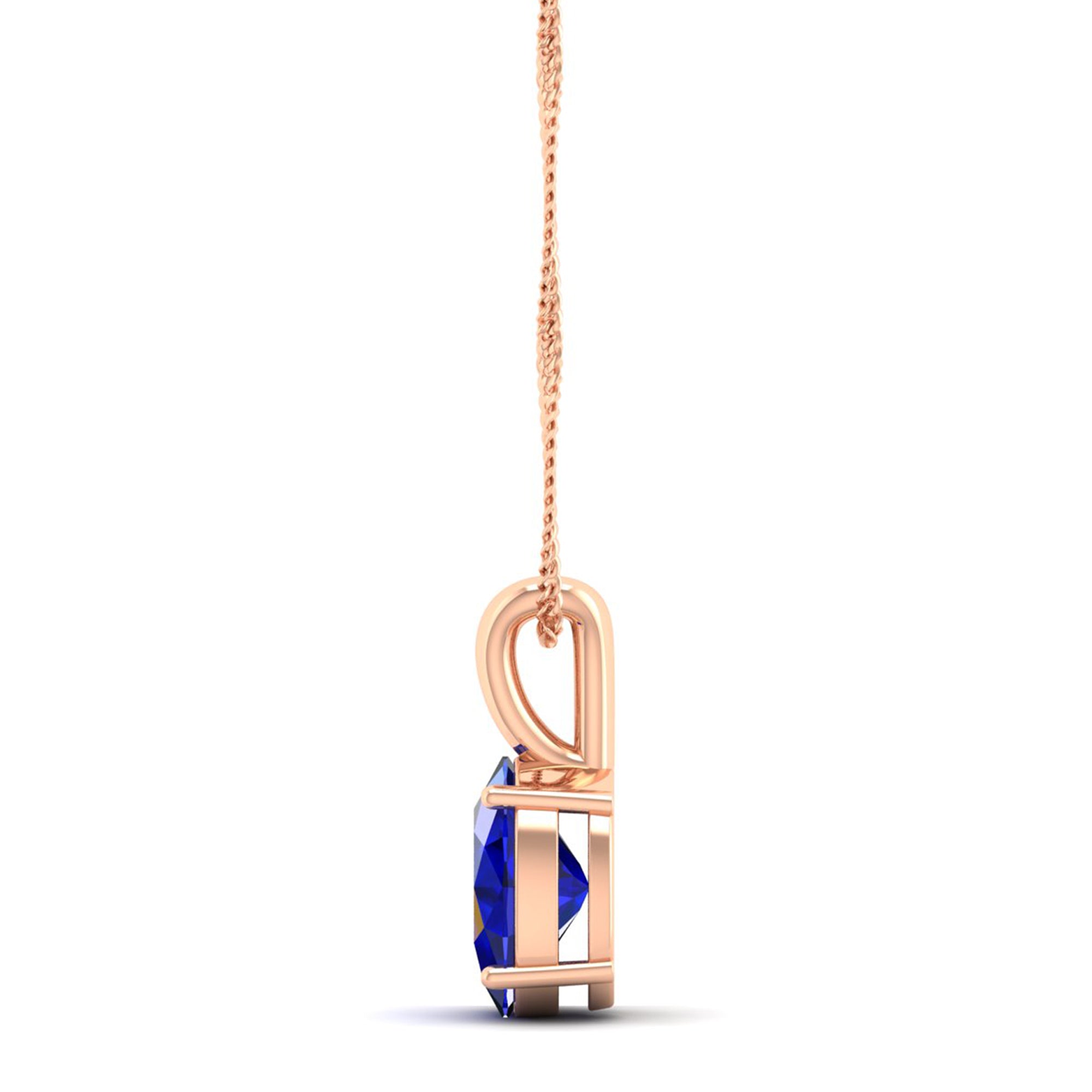Oval Cut Sapphire Pendant 1.0 Carat