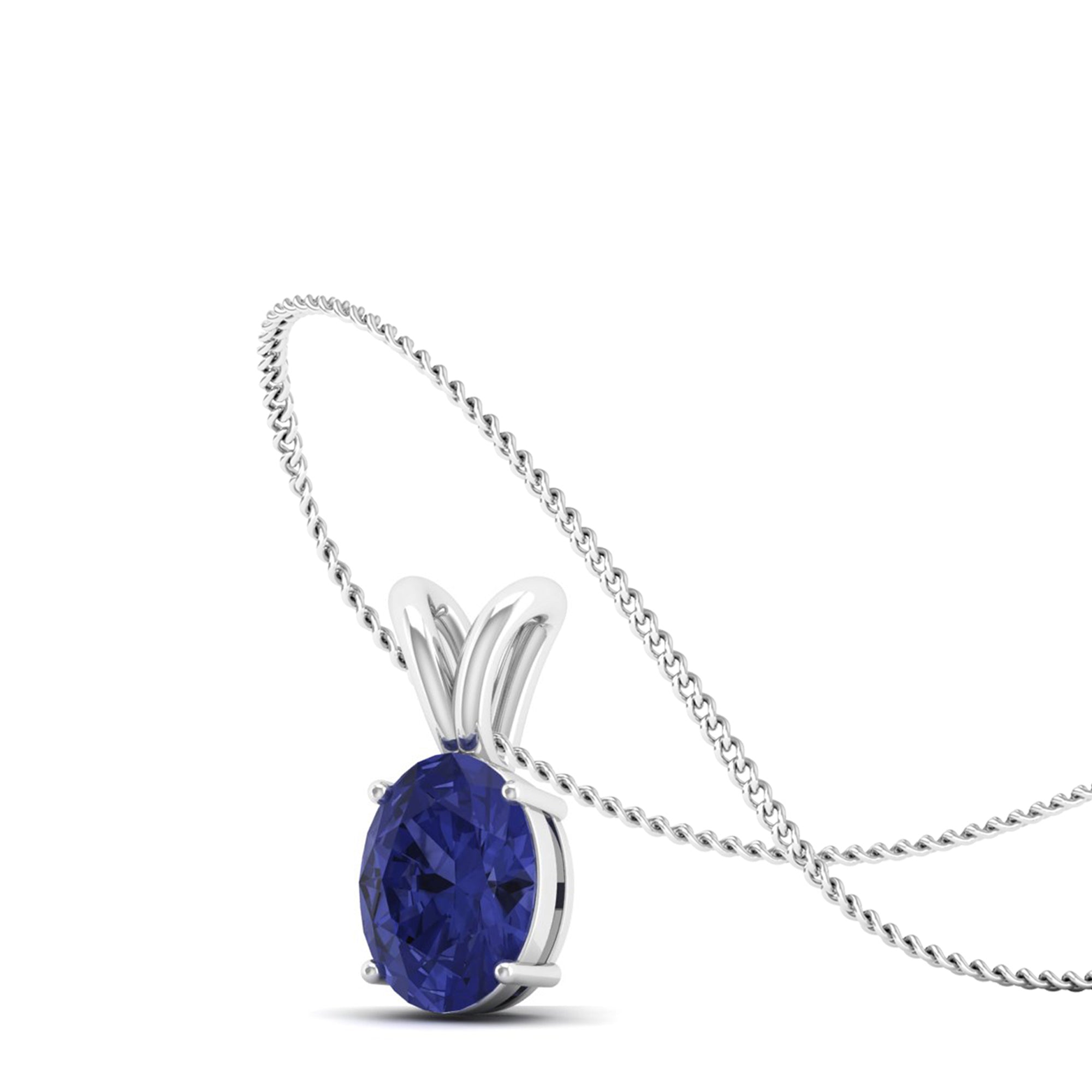 Oval Cut Tanzanite Pendant 1.0 Carat