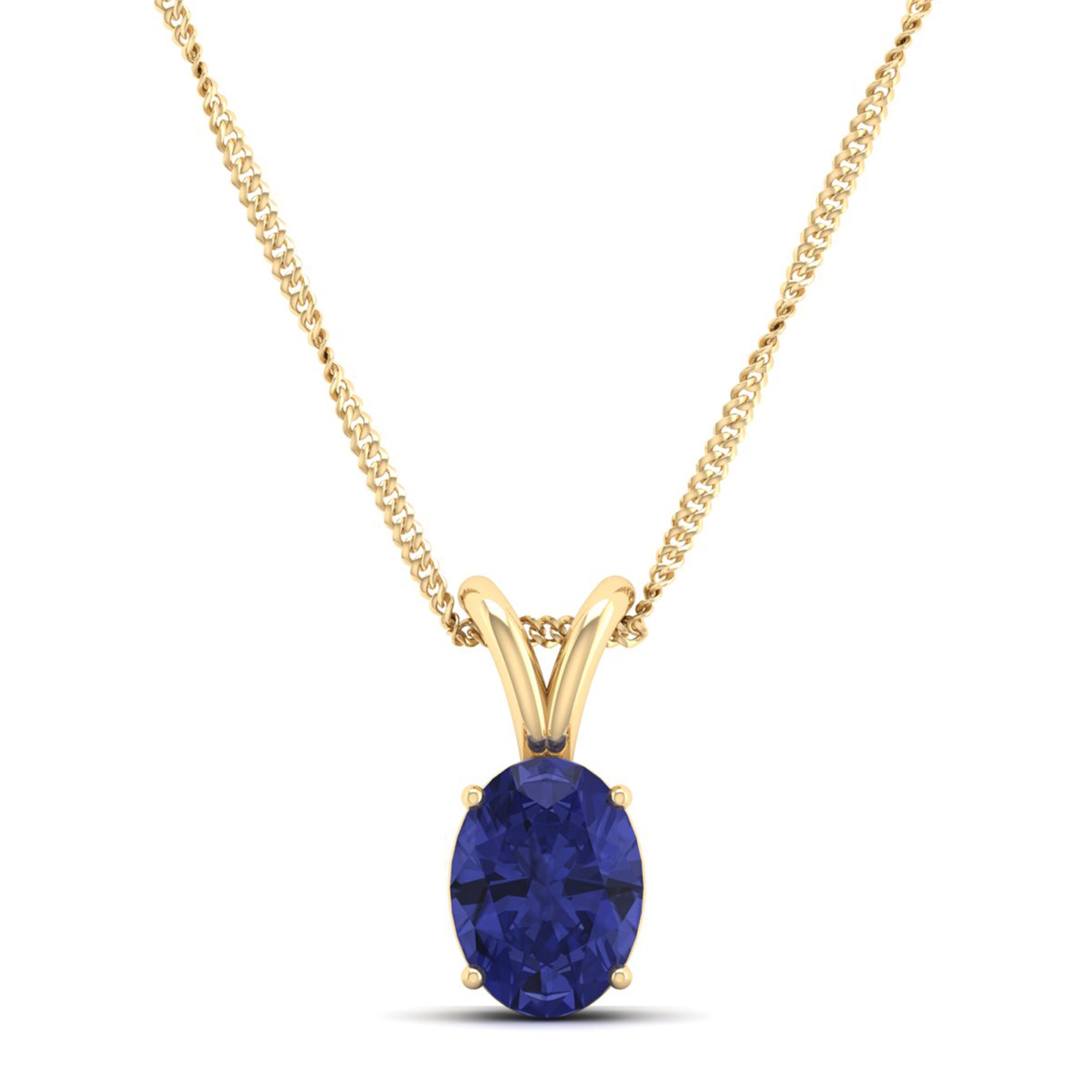 Oval Cut Tanzanite Pendant 1.0 Carat