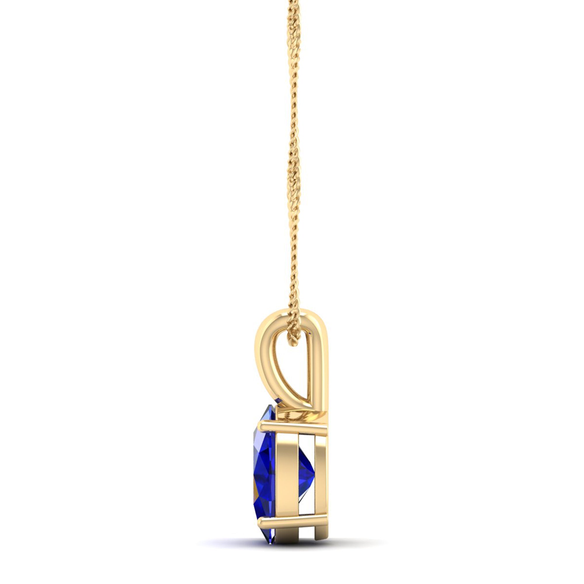 Oval Cut Sapphire Pendant 1.0 Carat