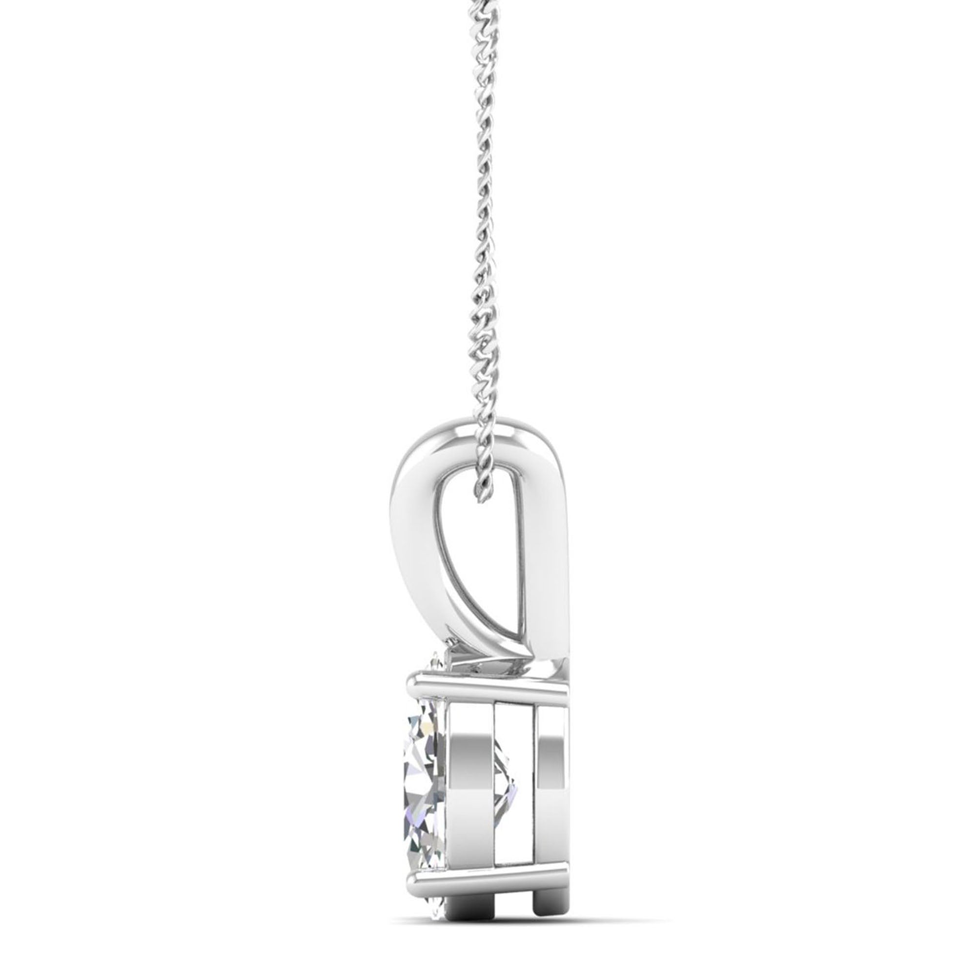 Oval Cut Diamond Pendant 1.5 Carat