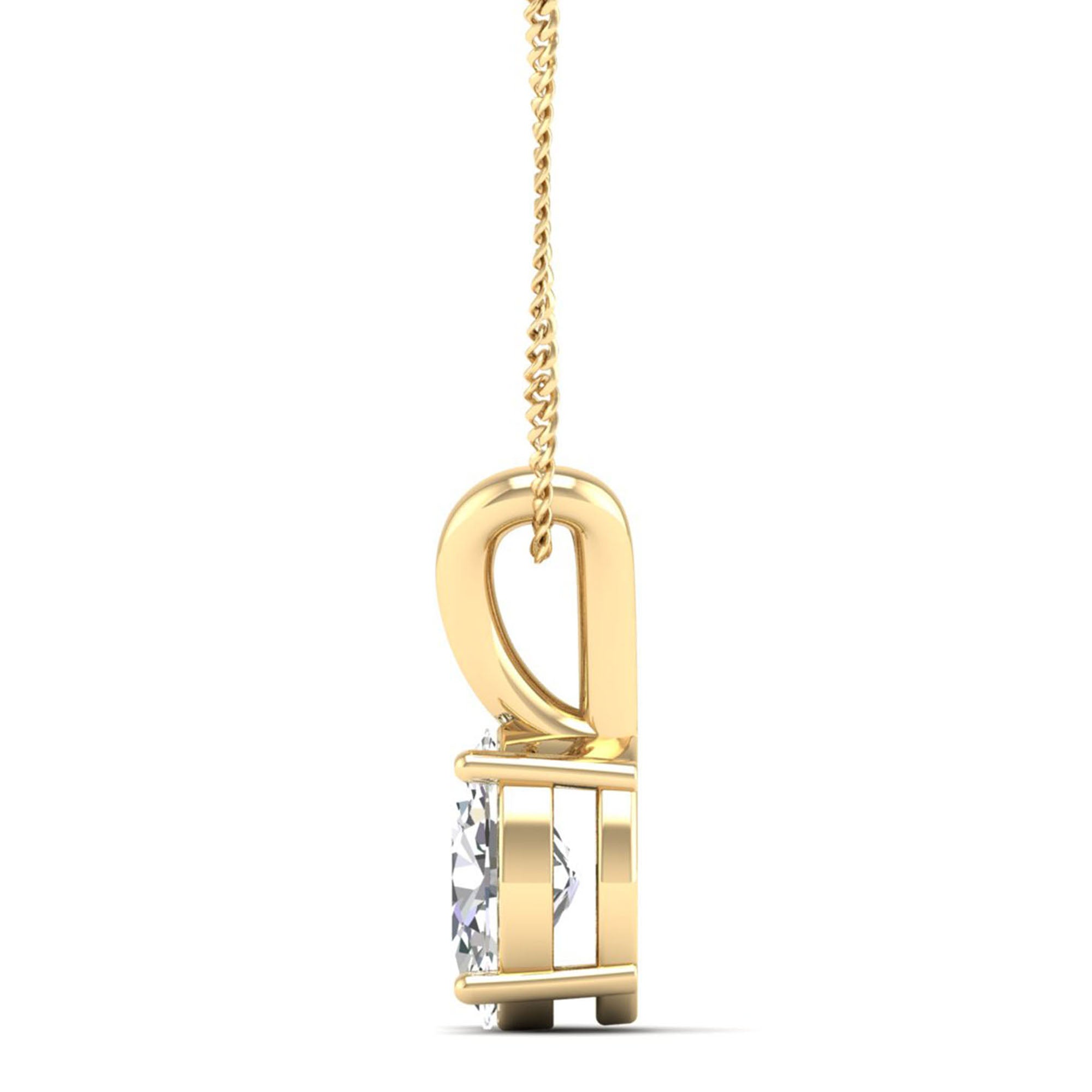 Oval Cut Diamond Pendant 1.5 Carat