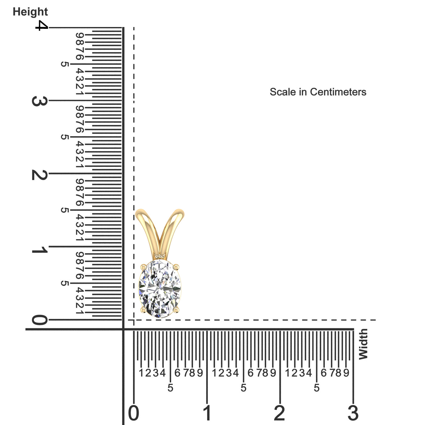 Oval Cut Diamond Pendant 1.5 Carat